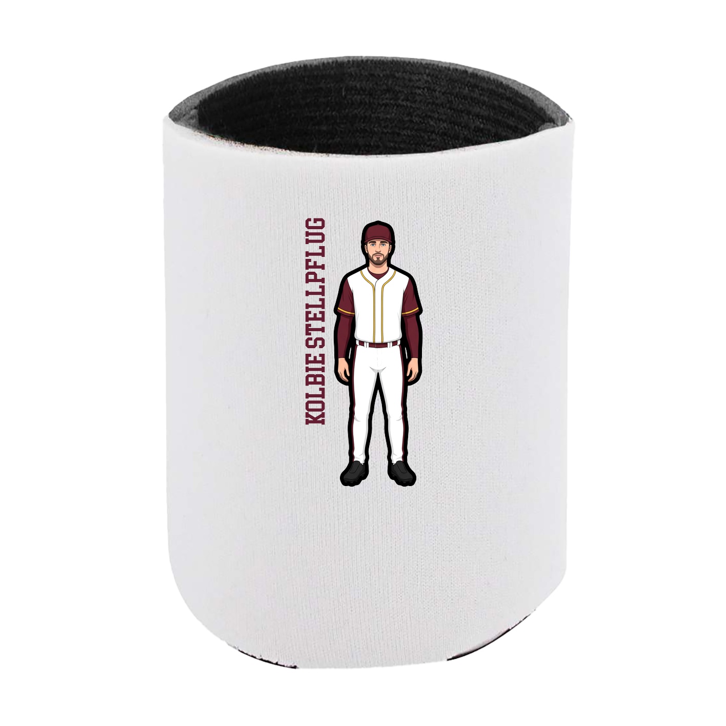 Can Holder — Name Vertical in White