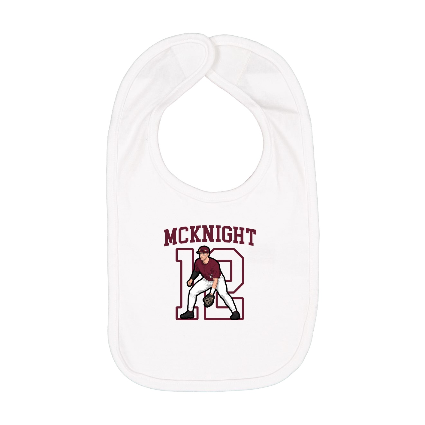 Infant Bib — Shirsey in White
