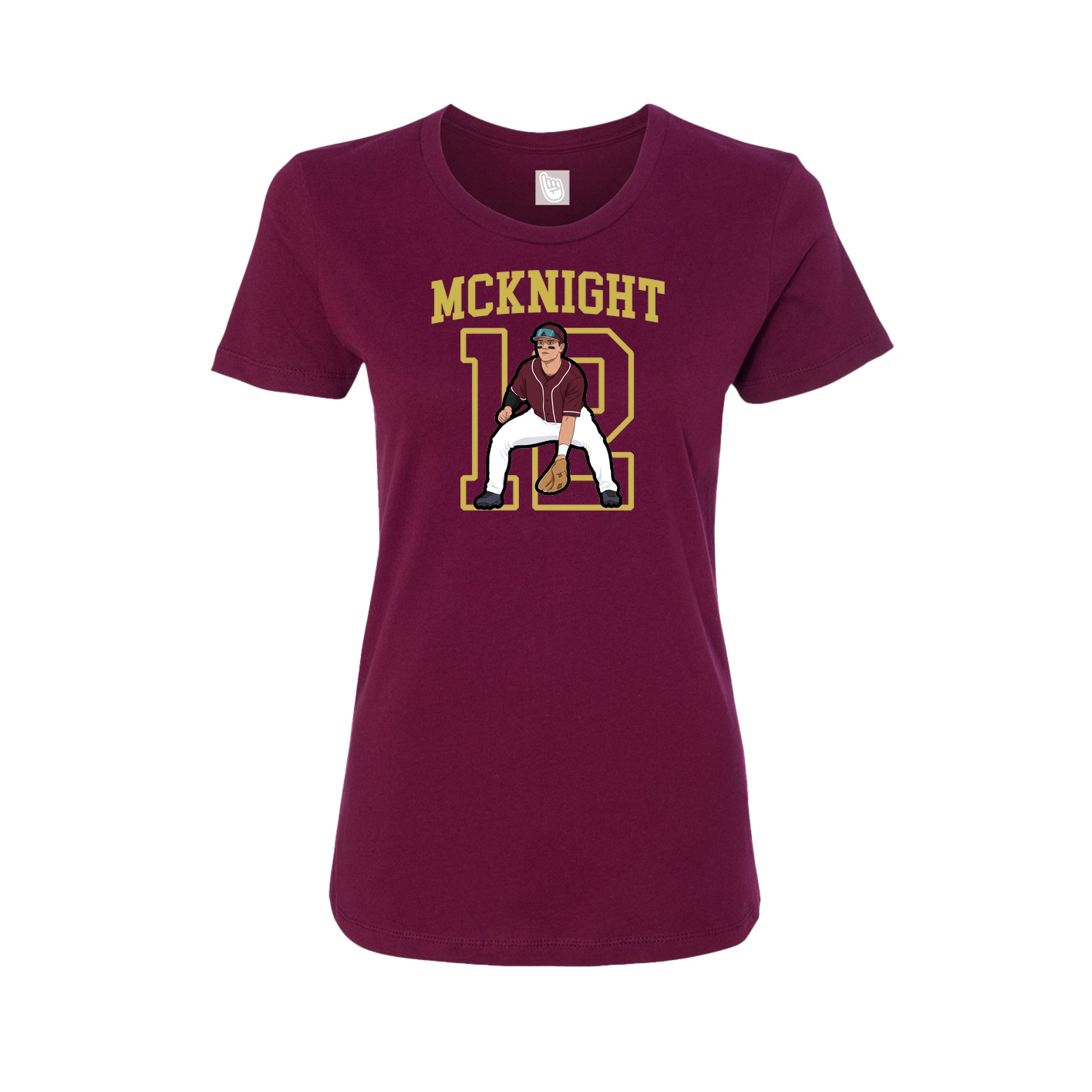 Fitted Women's Tee — Shirsey in Maroon
