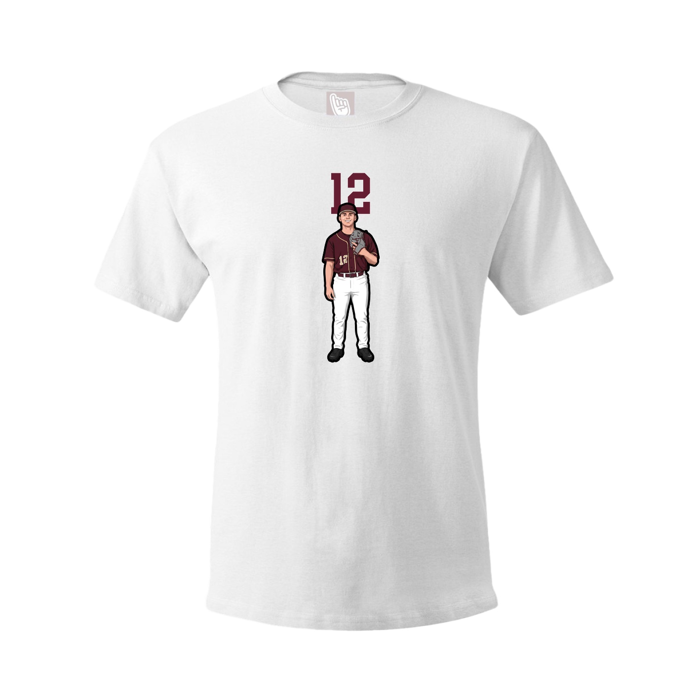 Tee — Number Top in White