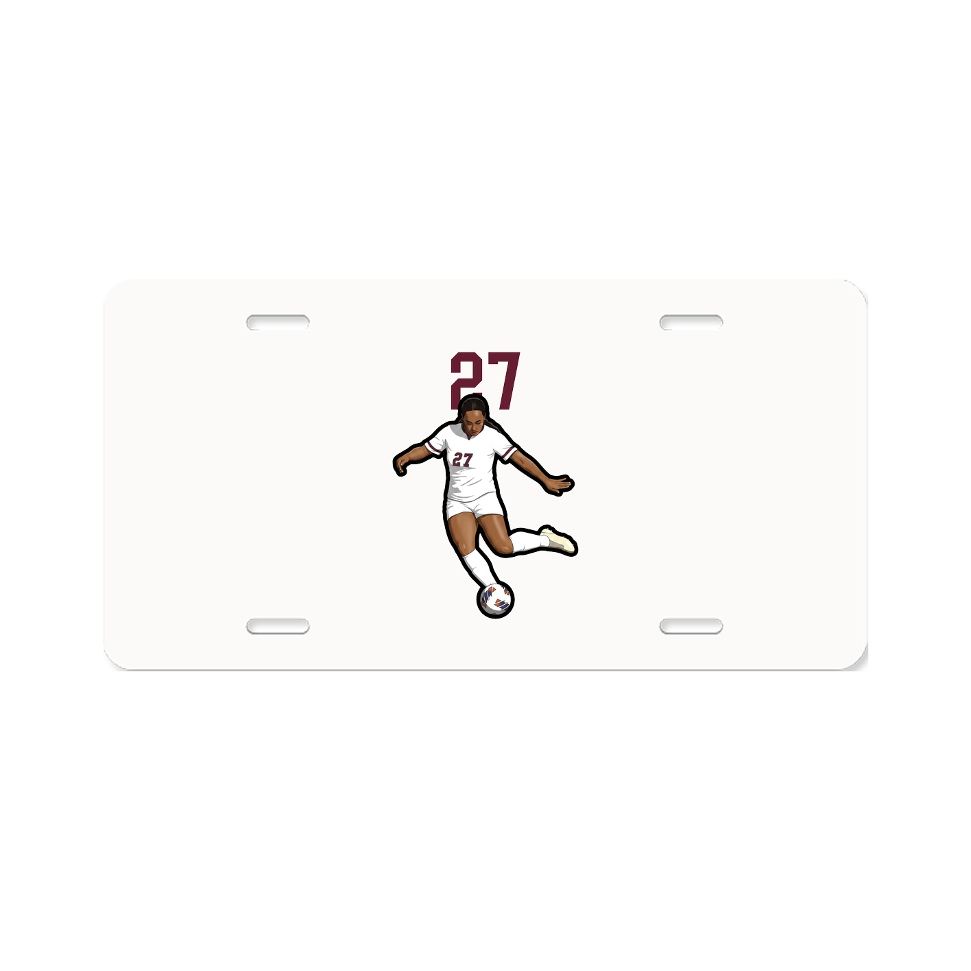 License Plate — Number Top in Classic
