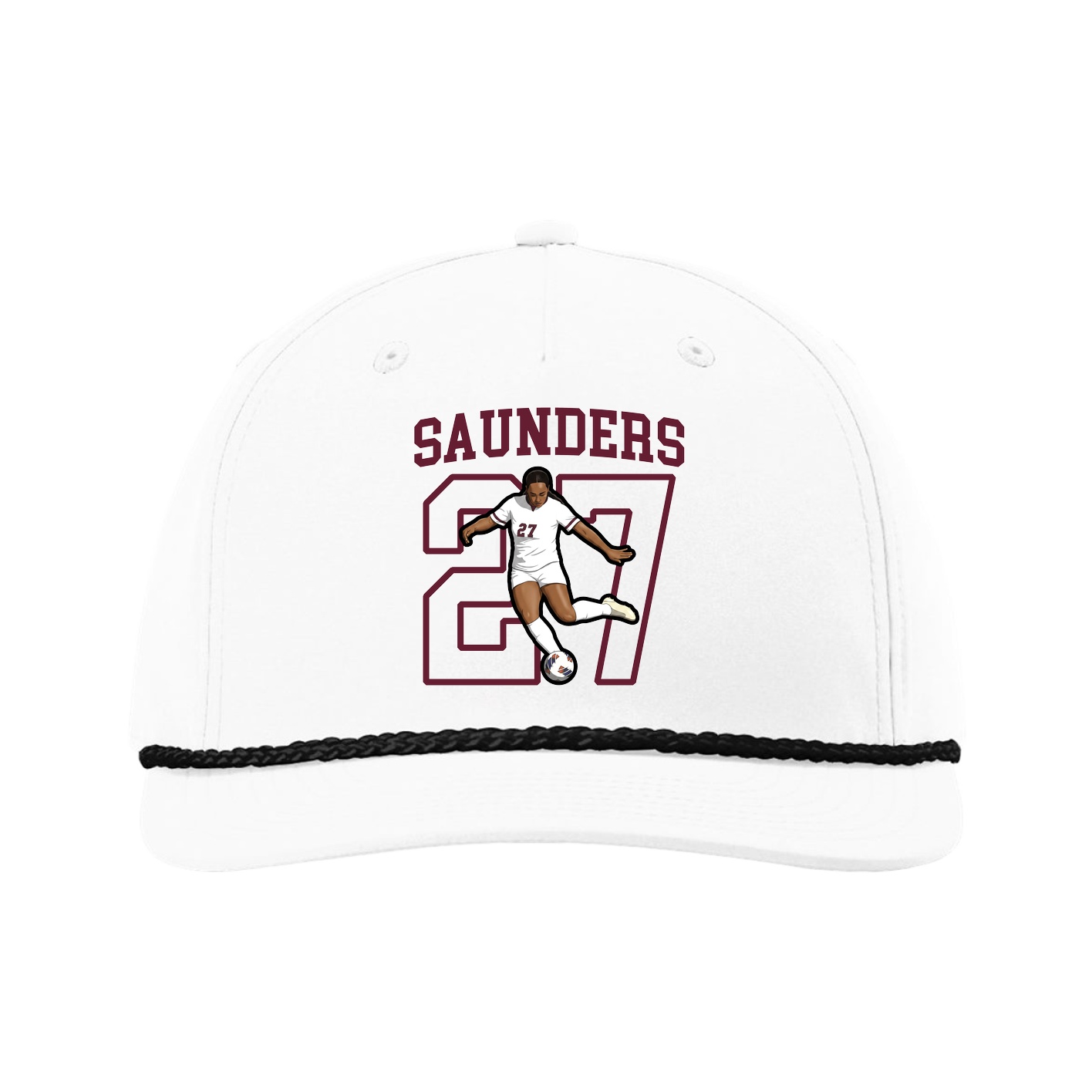 Five-Panel Classic Rope Cap — Shirsey in White