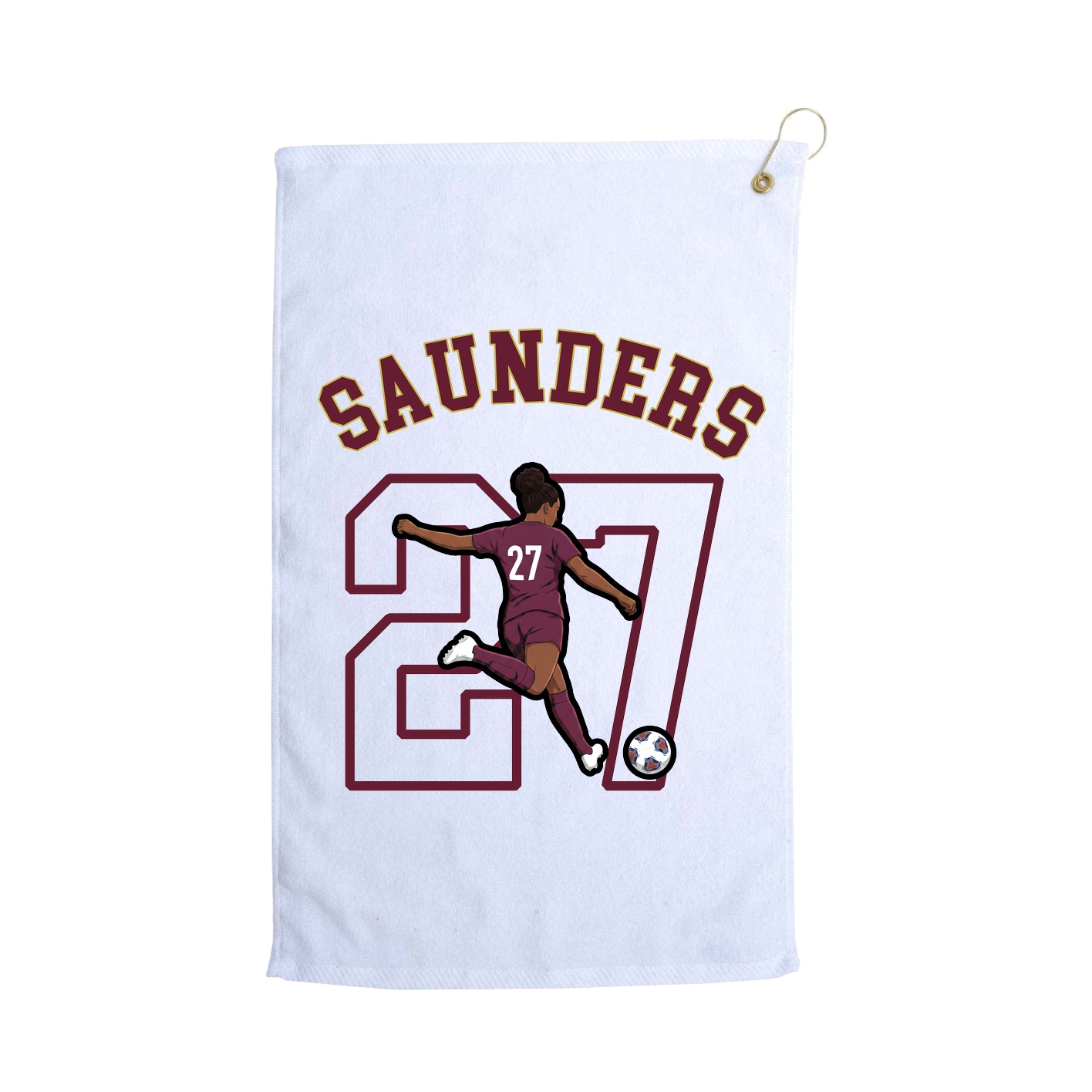 Golf Towel — Shirsey Arch in White