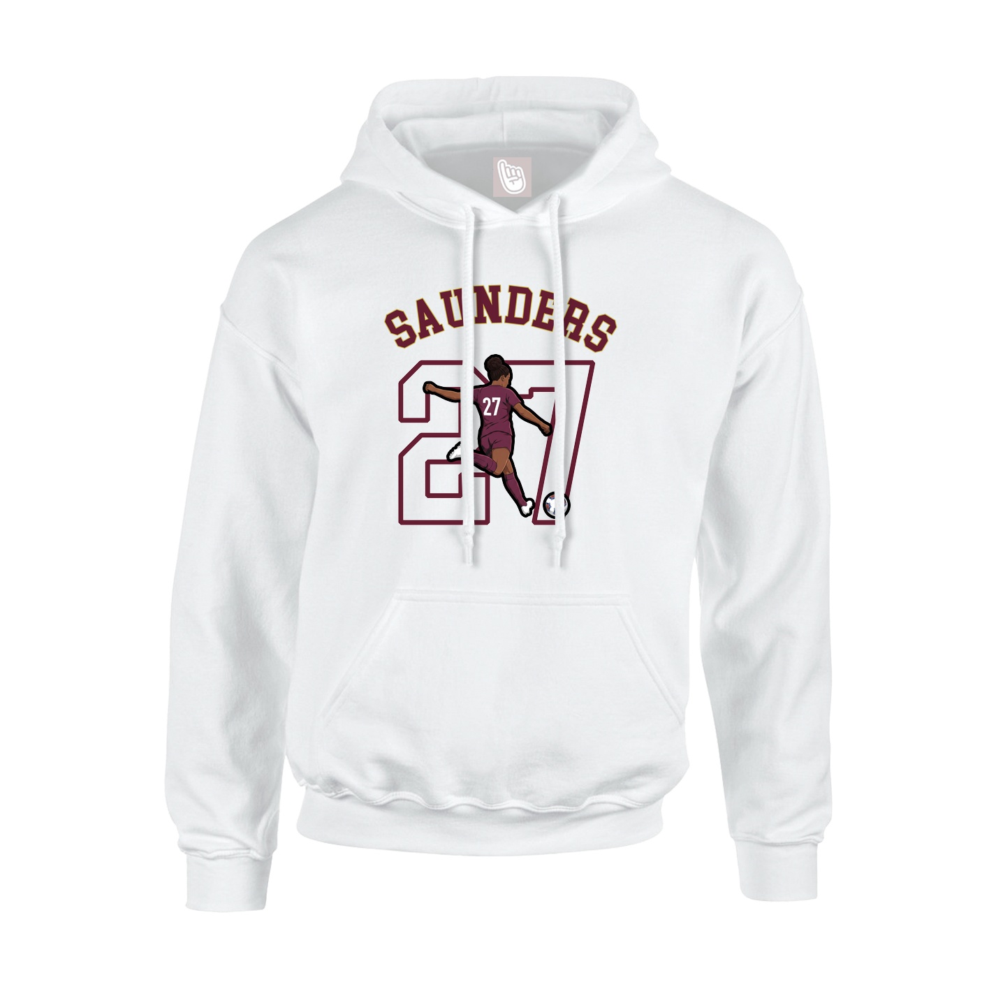 Hoodie — Shirsey Arch in White