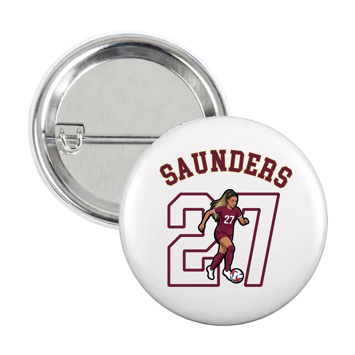Game Day Button — Shirsey Arch in White