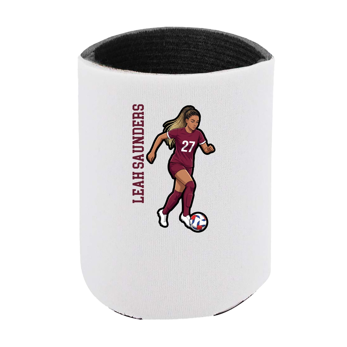 Can Holder — Name Vertical in White