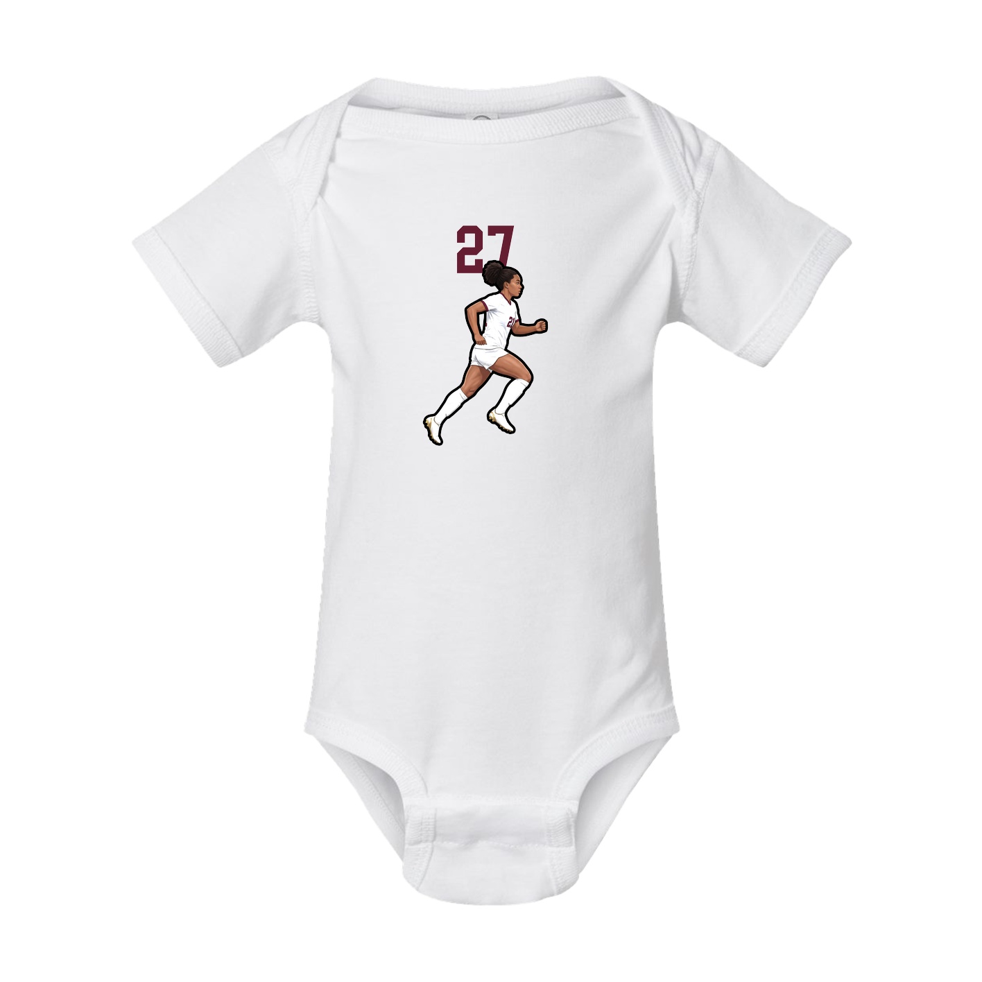 Baby Onesie — Number Top in White
