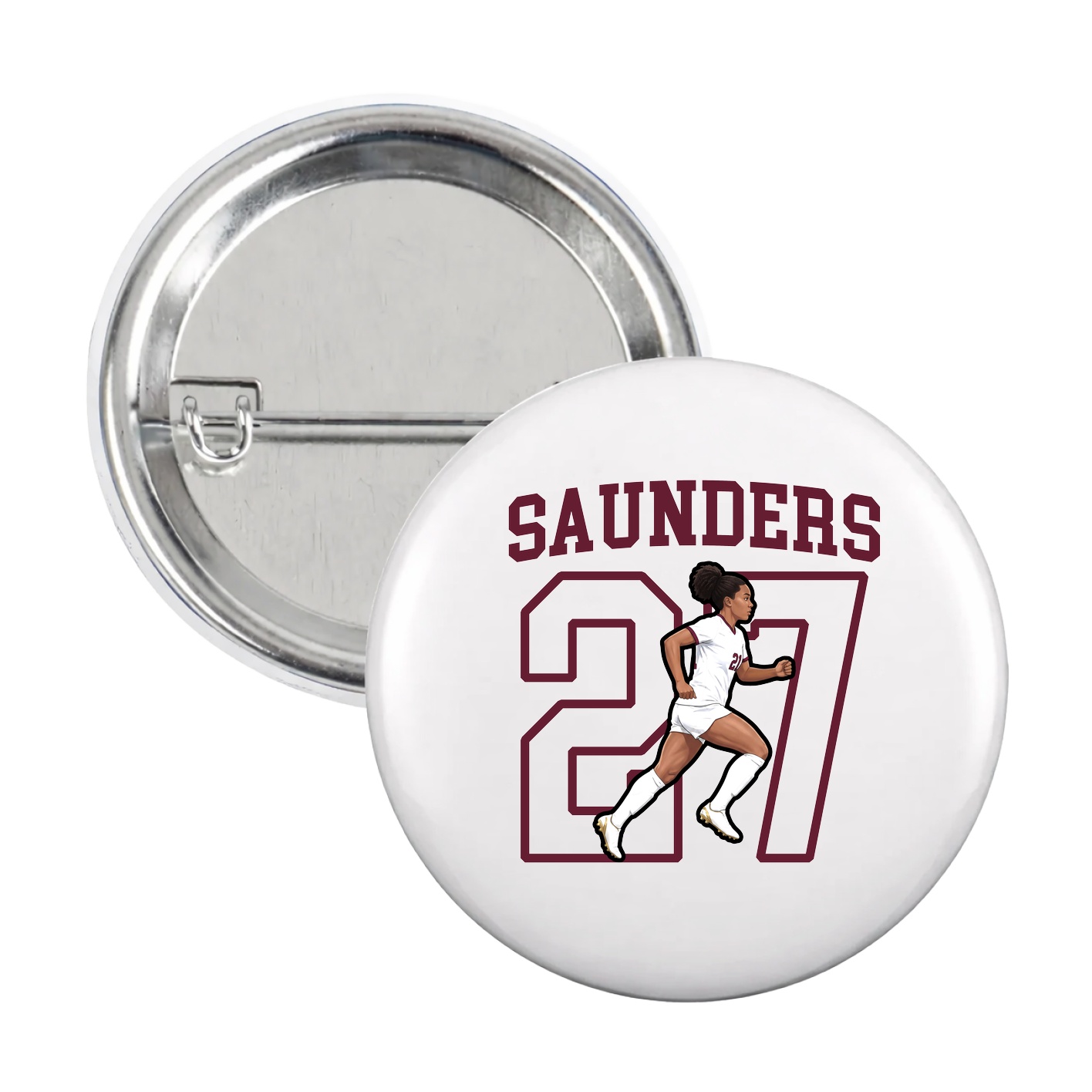 Game Day Button — Shirsey in White