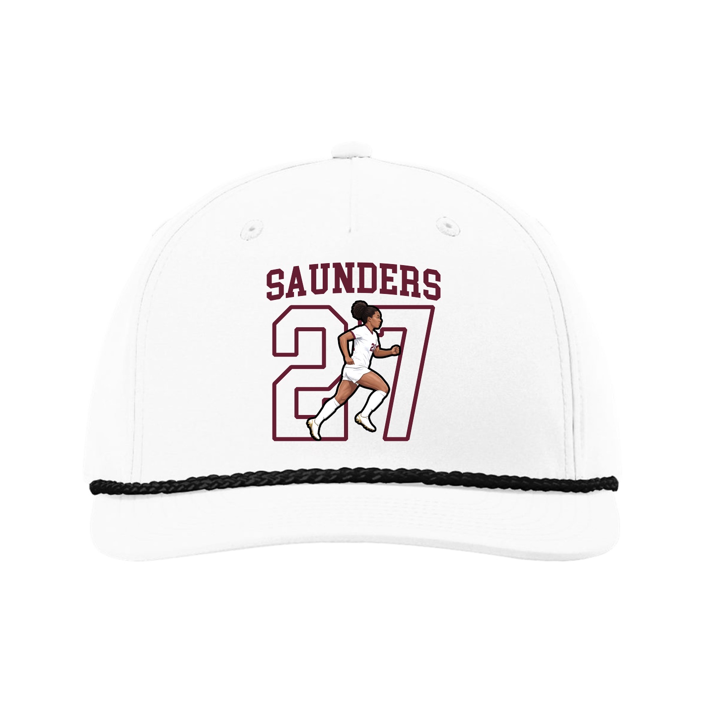 Five-Panel Classic Rope Cap — Shirsey in White