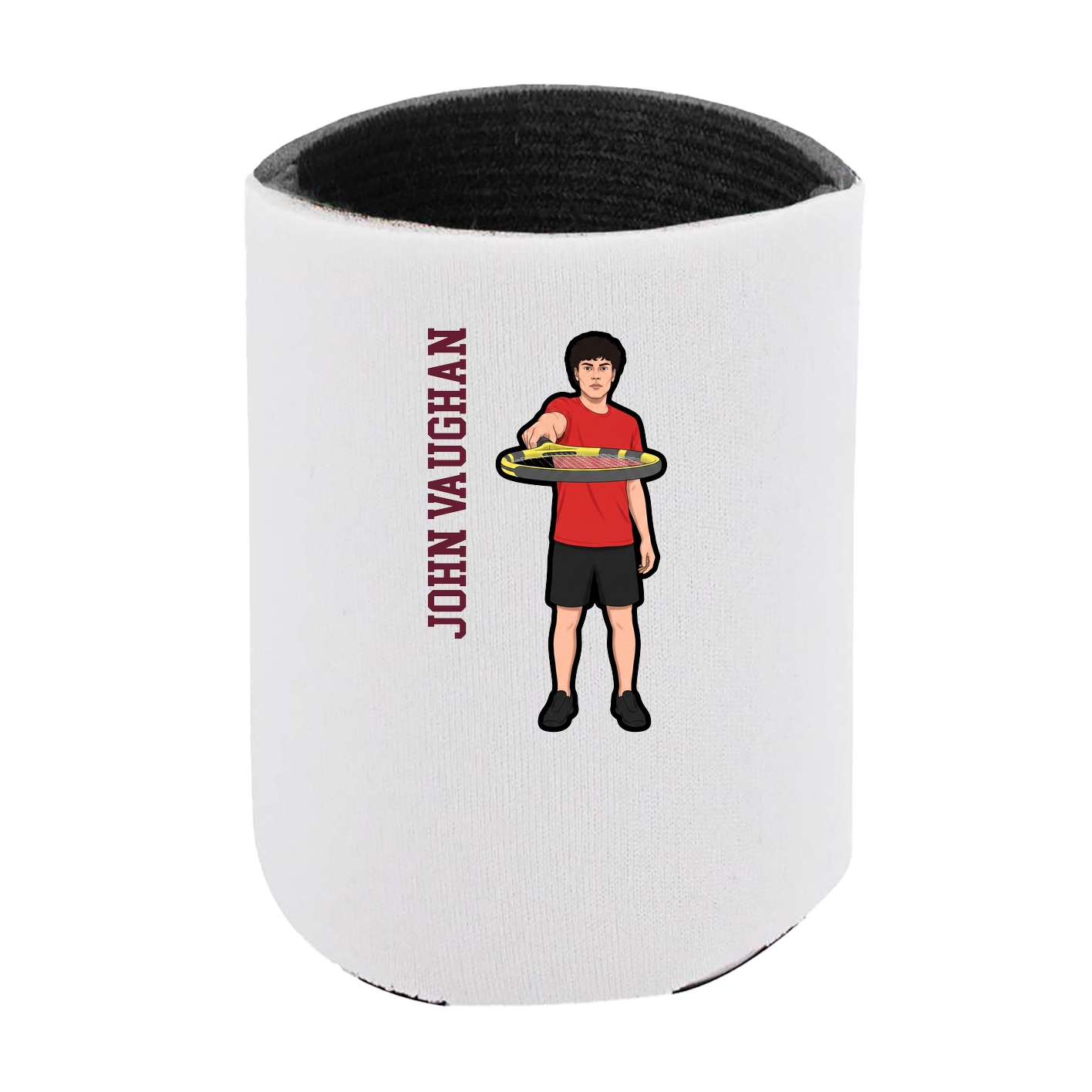 Can Holder — Name Vertical in White
