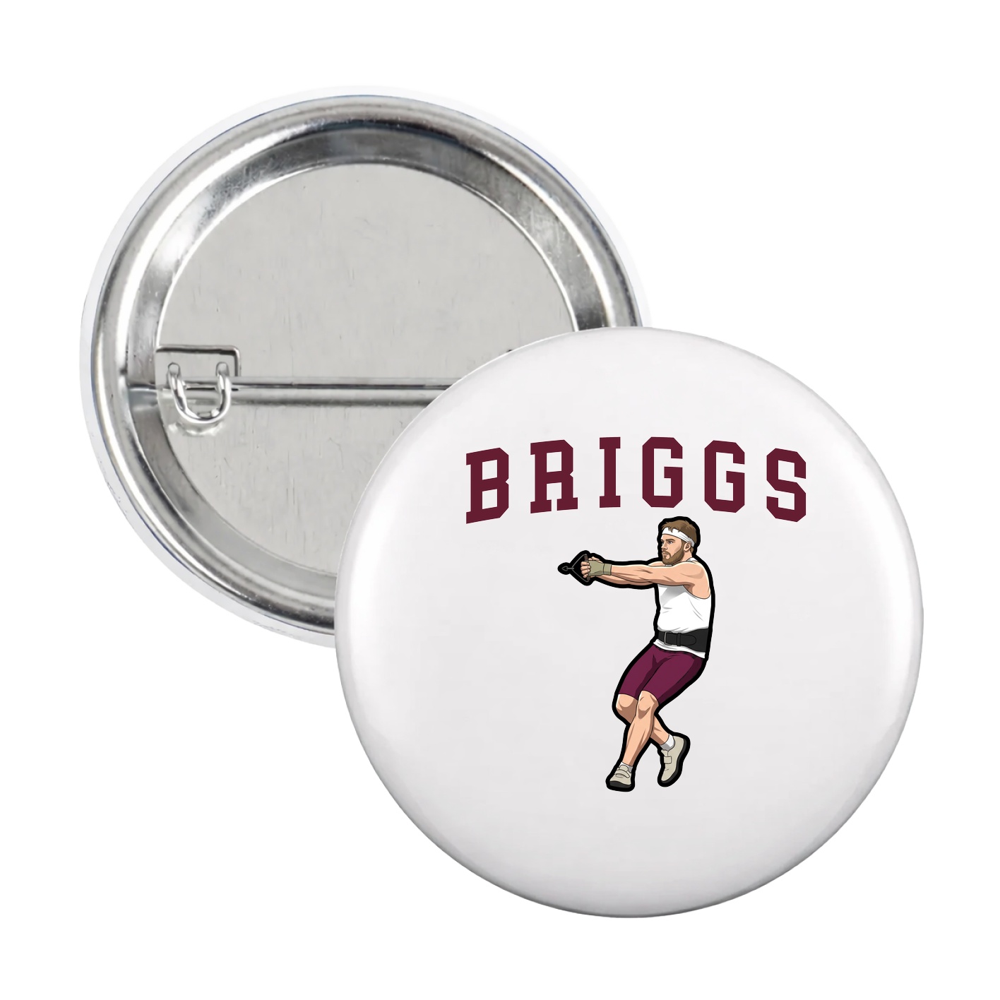 Game Day Button — Shirsey in White