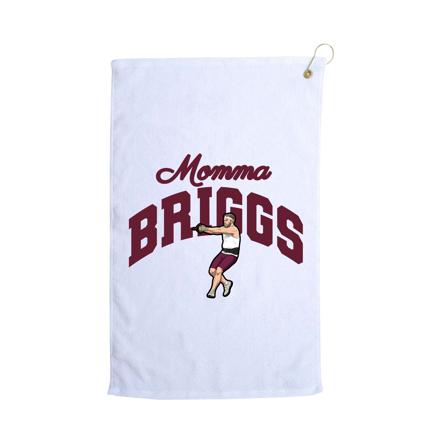 Golf Towel — Mothers Day Arch in White