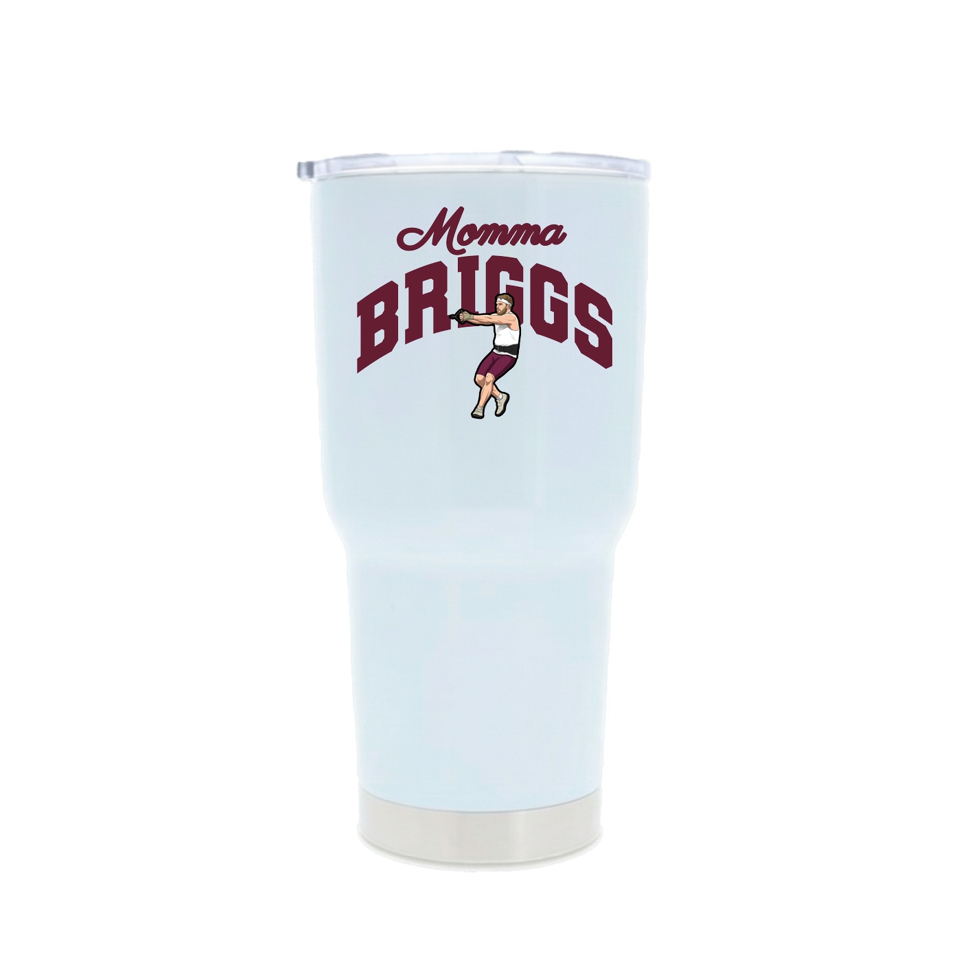 30oz Stainless Steel Tumbler — Mothers Day Arch in White