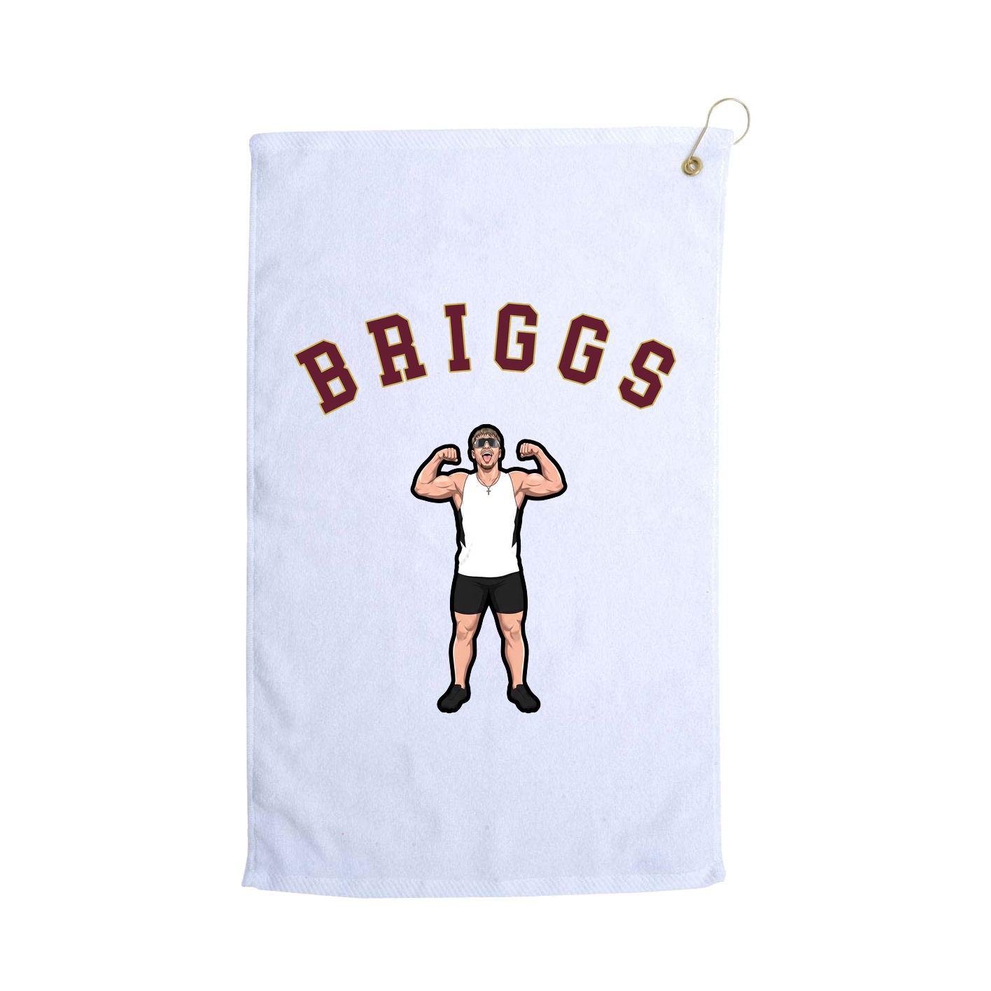Golf Towel — Shirsey Arch in White
