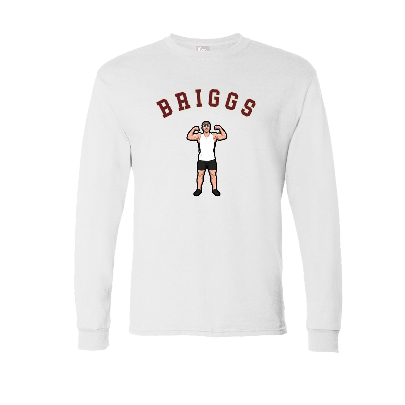 Long Sleeve Tee — Shirsey Arch in White