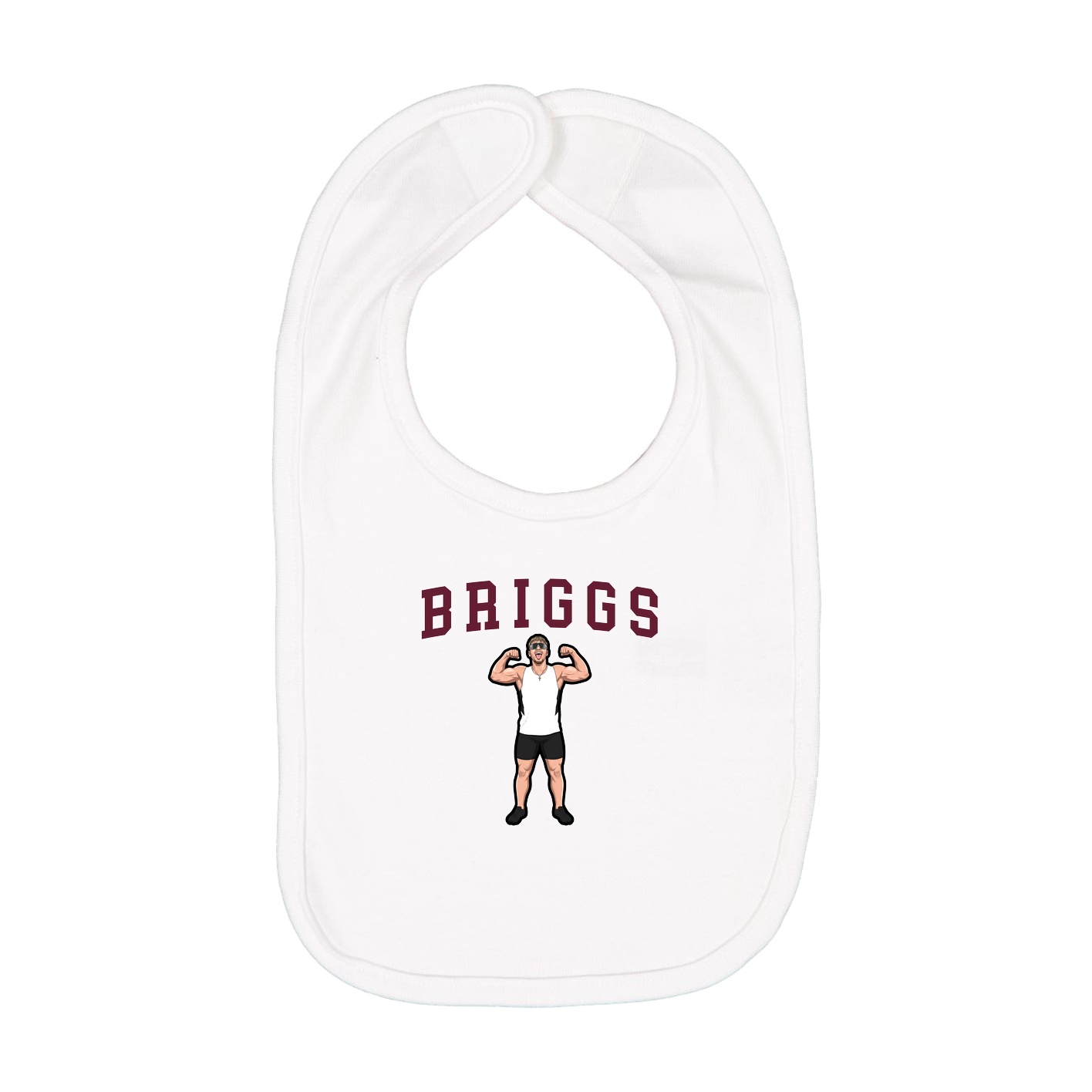 Infant Bib — Shirsey in White