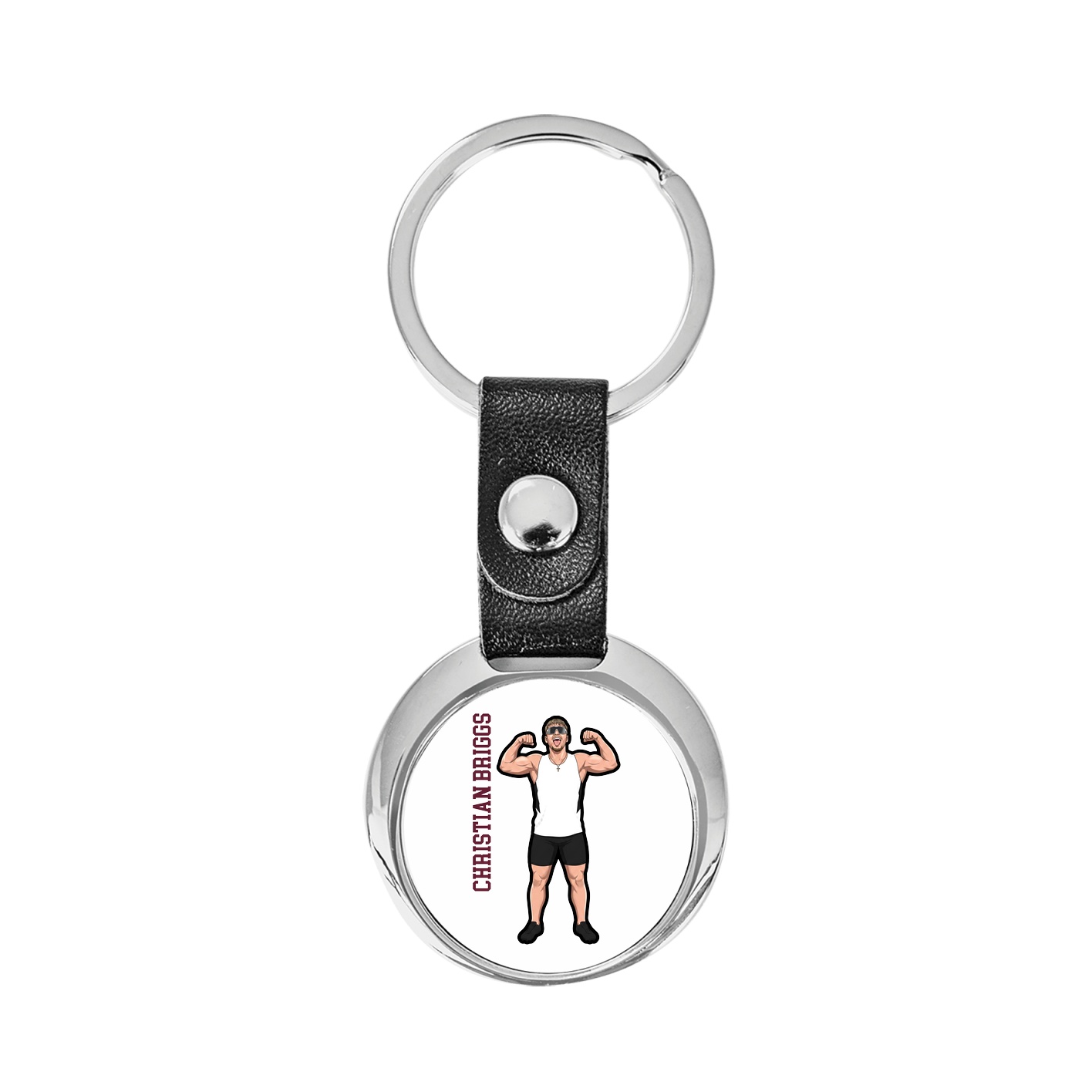 Key Chain — Name Vertical in Classic