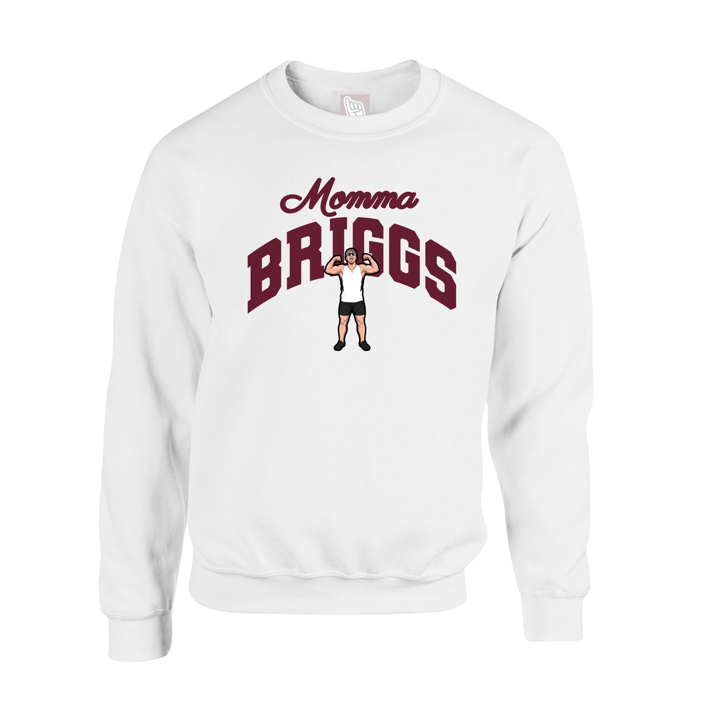 Fleece Crew — Mothers Day Arch in White
