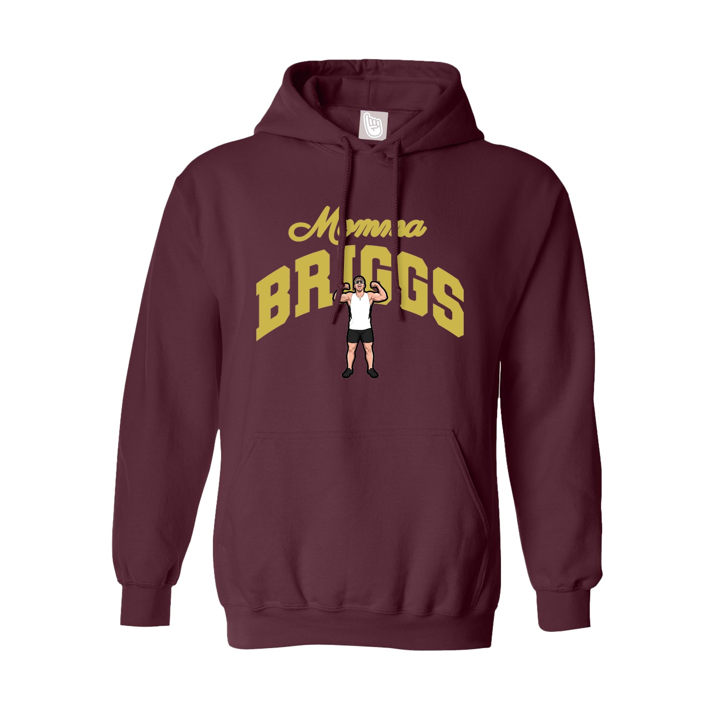 Youth Hoodie — Mothers Day Arch in Maroon
