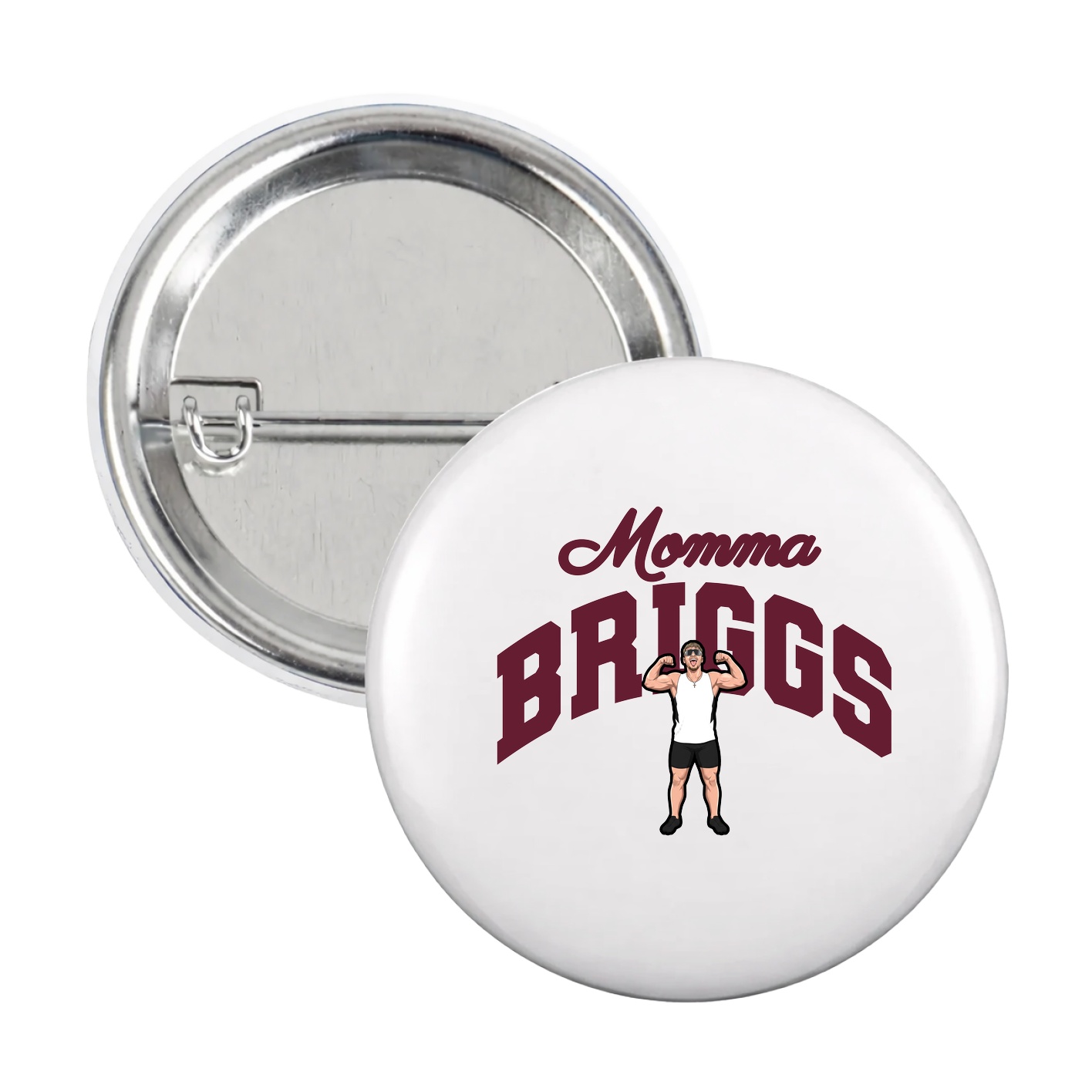 Game Day Button — Mothers Day Arch in White