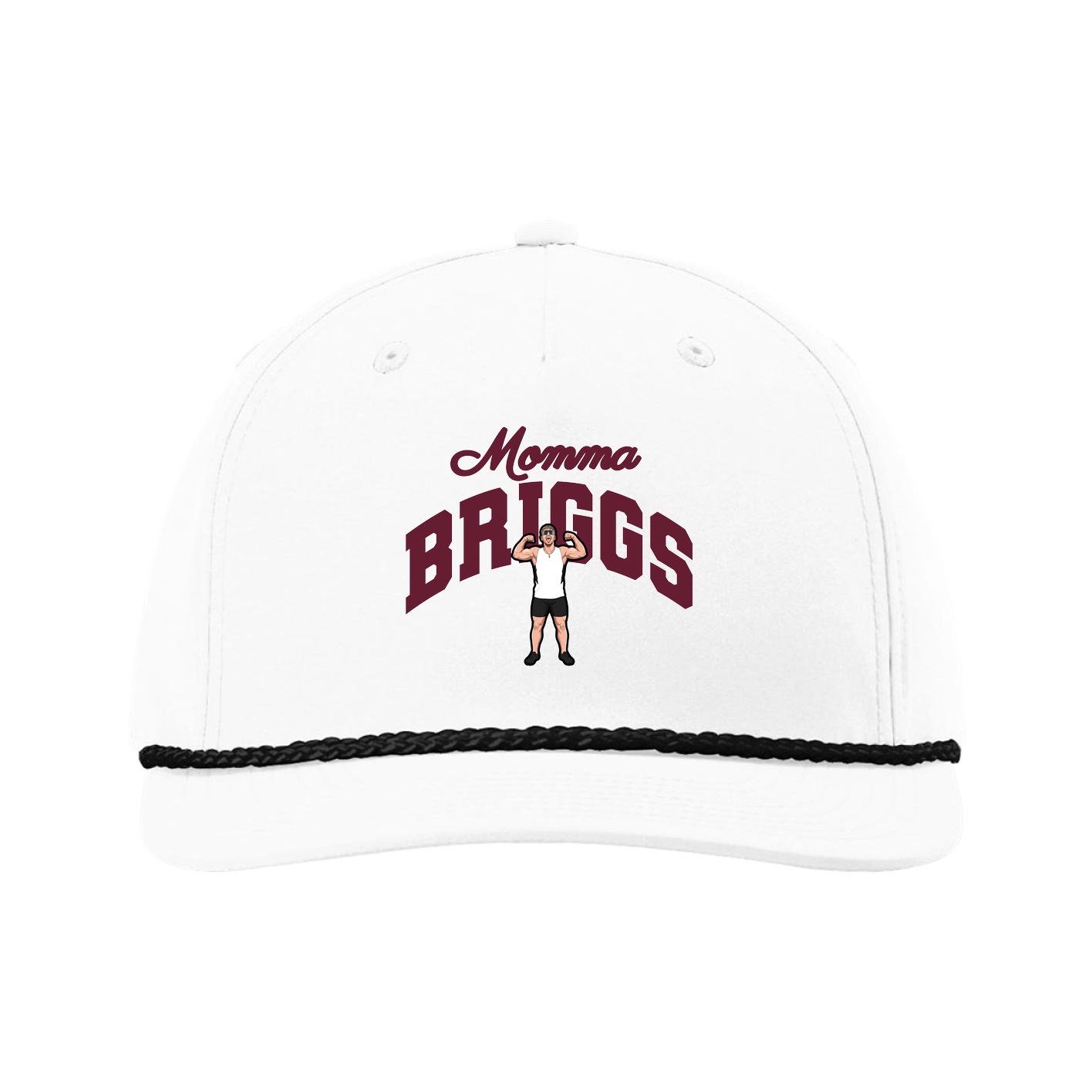 Five-Panel Classic Rope Cap — Mothers Day Arch in White