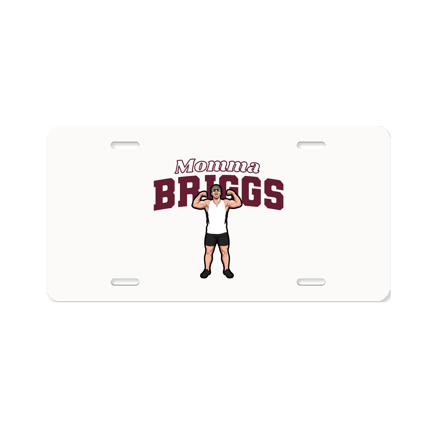 License Plate — Mothers Day Block in Classic