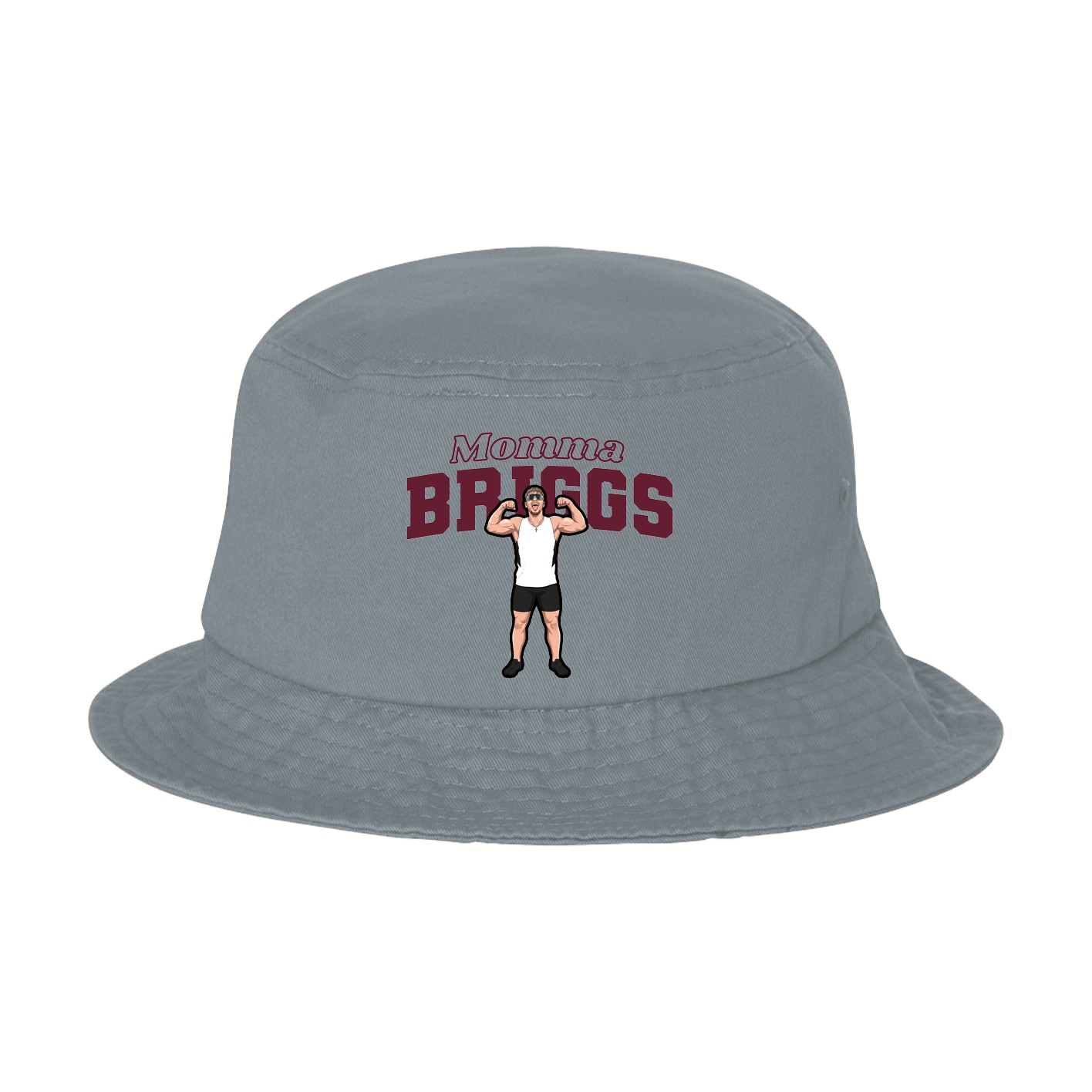 Bucket Cap — Mothers Day Block in Grey