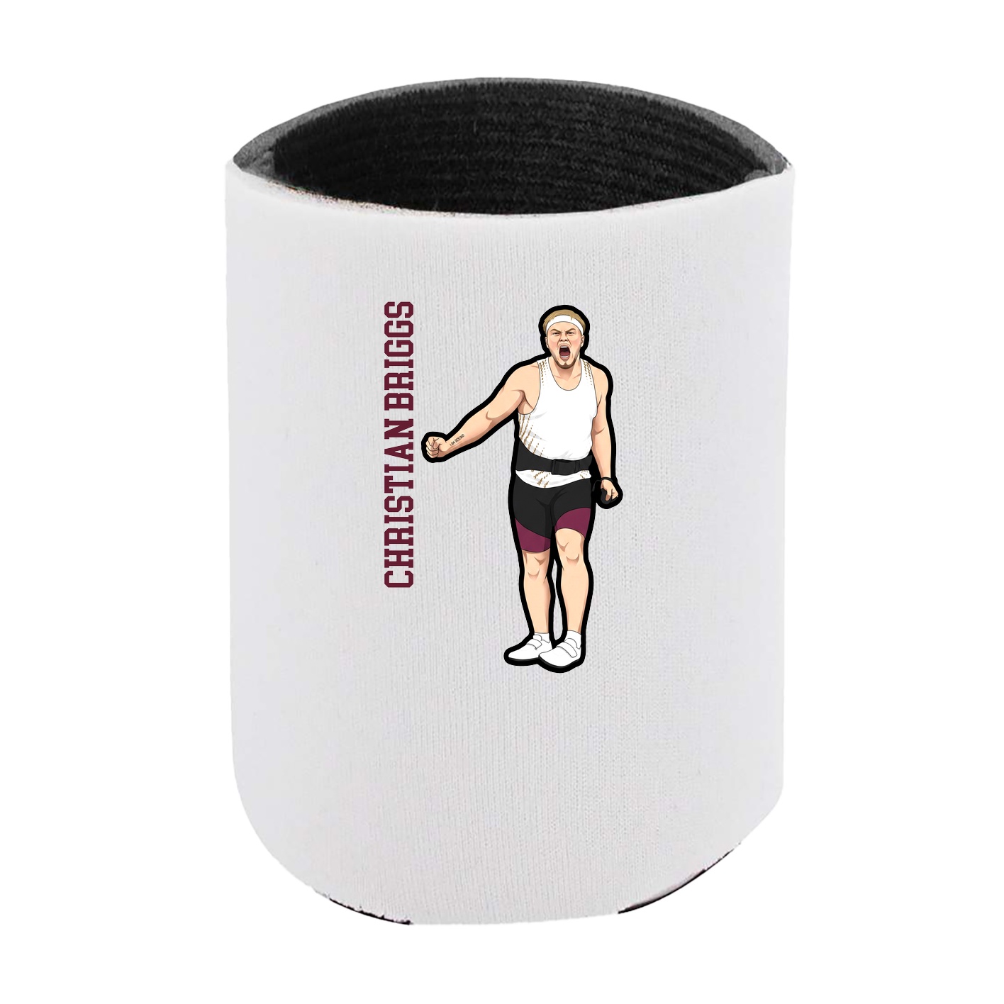 Can Holder — Name Vertical in White