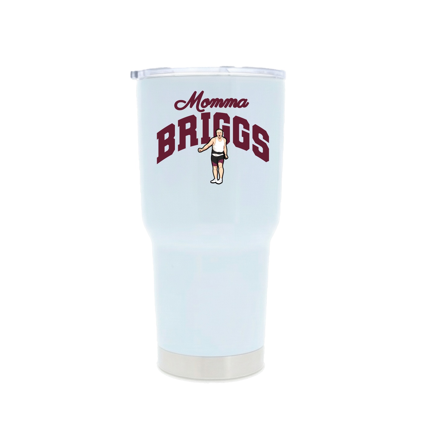 30oz Stainless Steel Tumbler — Mothers Day Arch in White