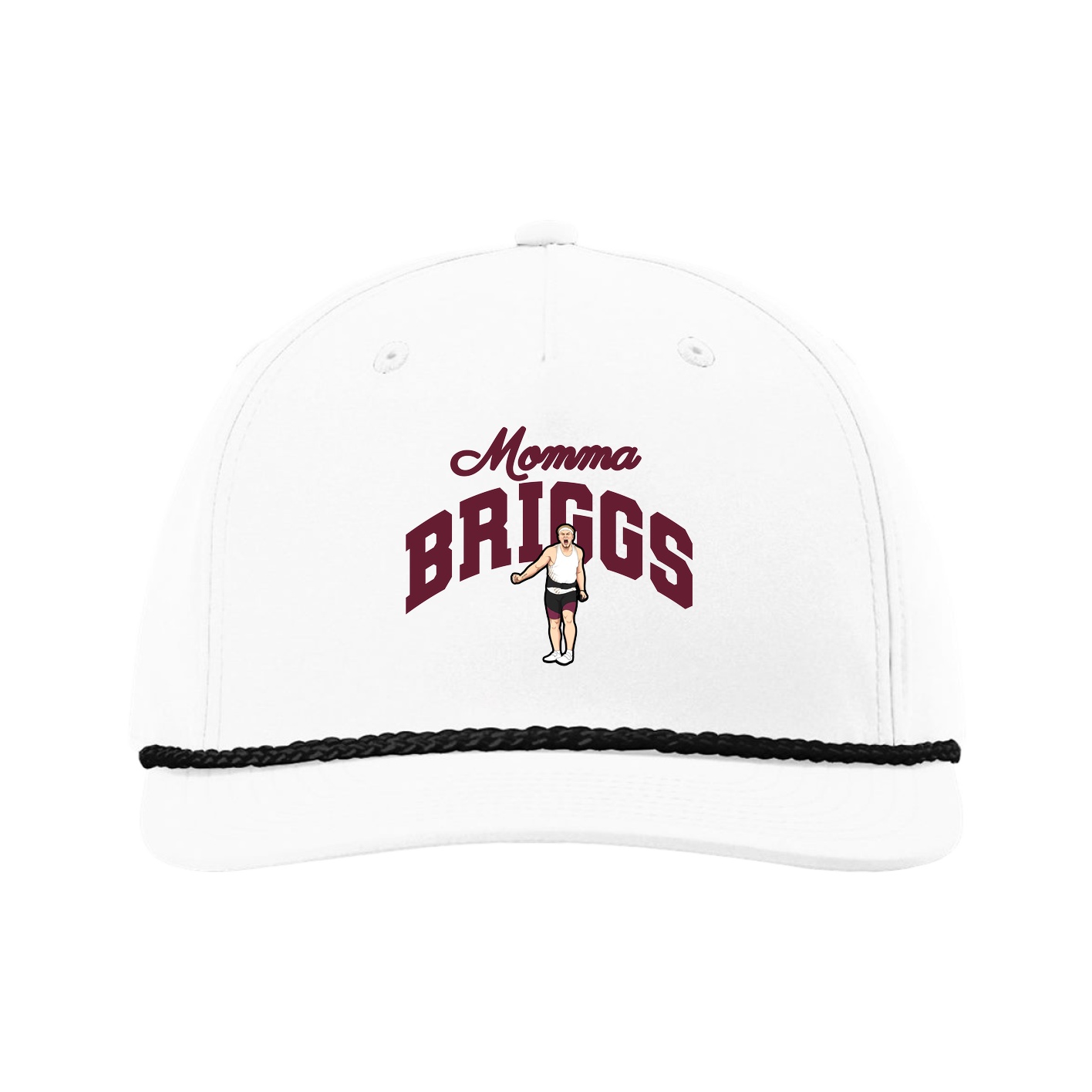 Five-Panel Classic Rope Cap — Mothers Day Arch in White
