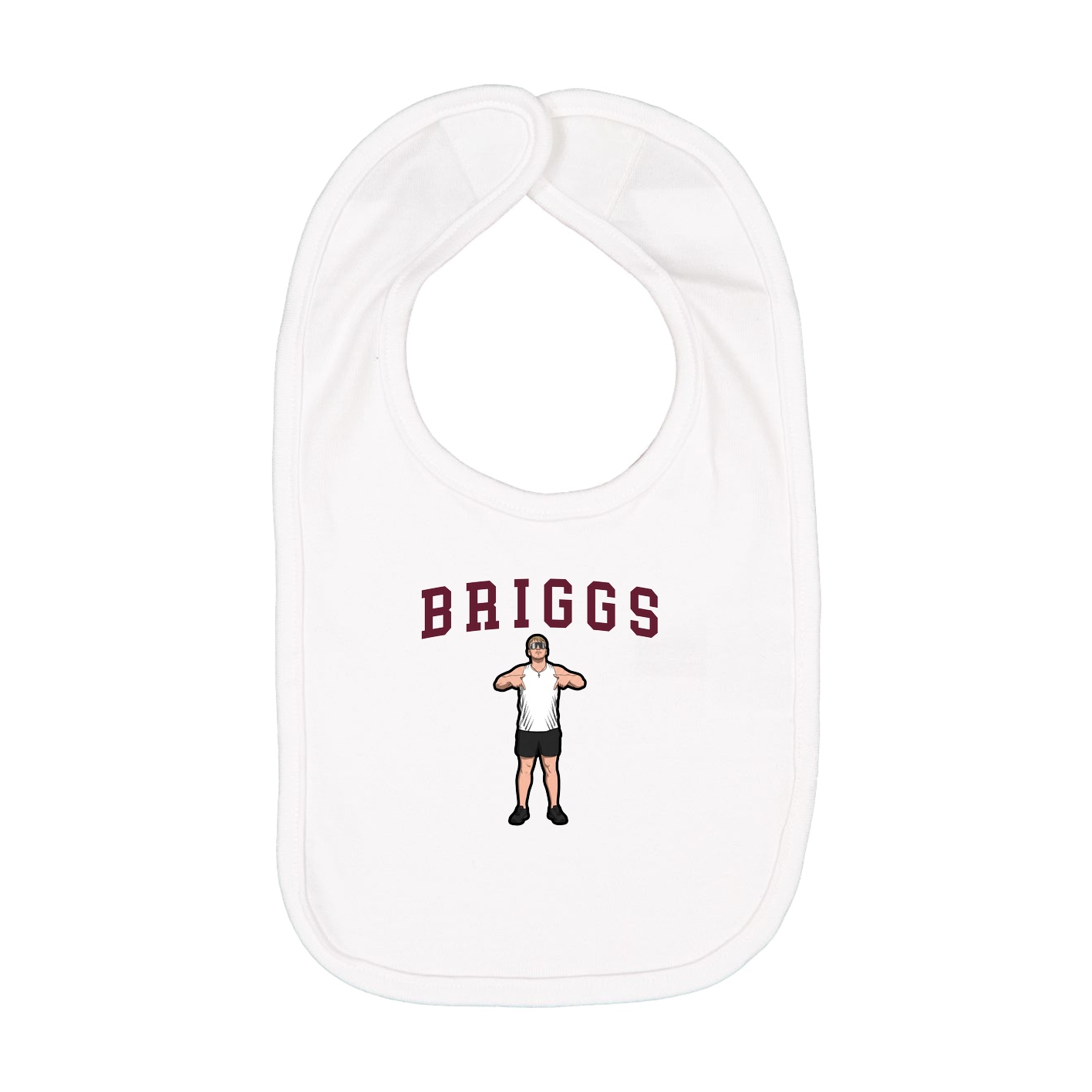 Infant Bib — Shirsey in White