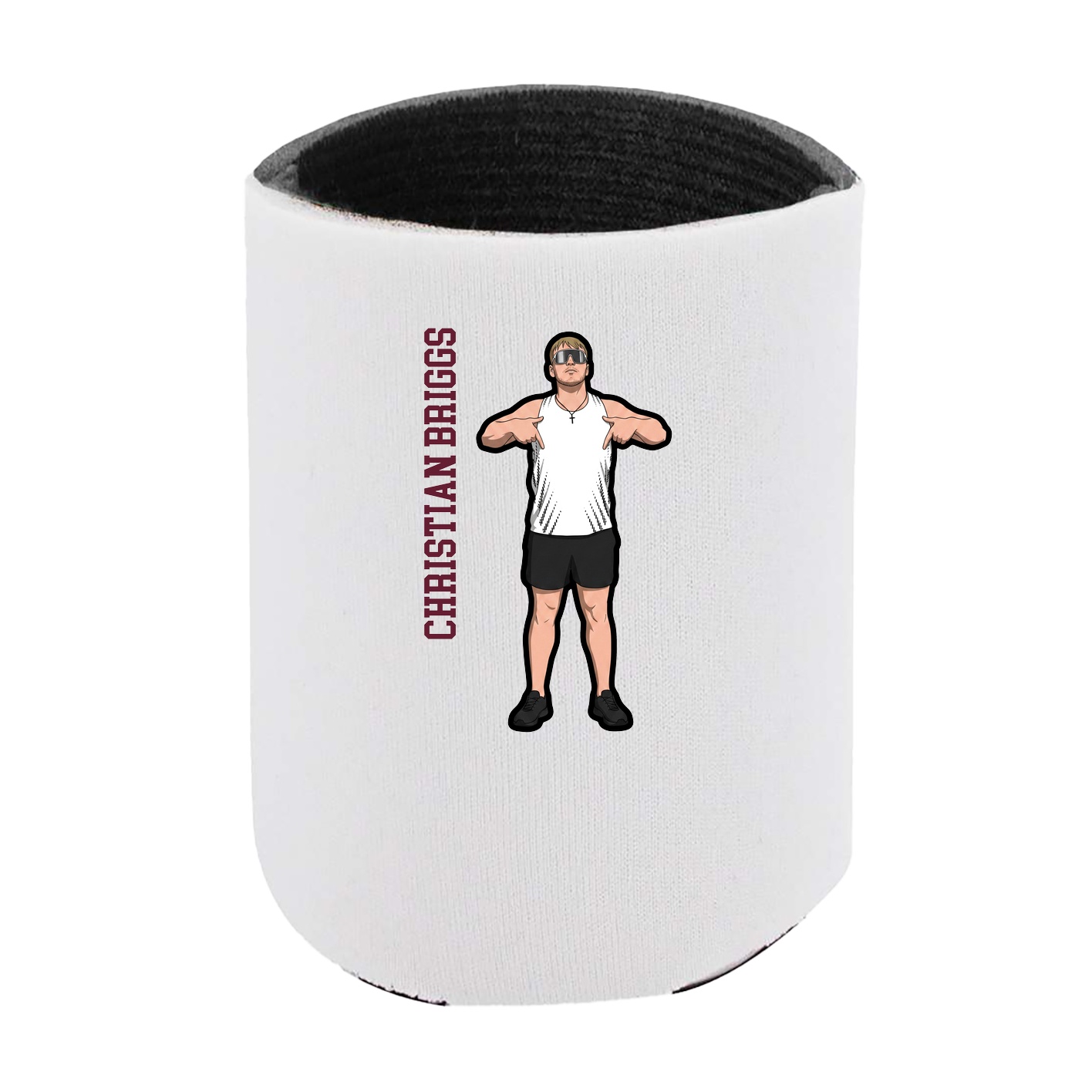 Can Holder — Name Vertical in White