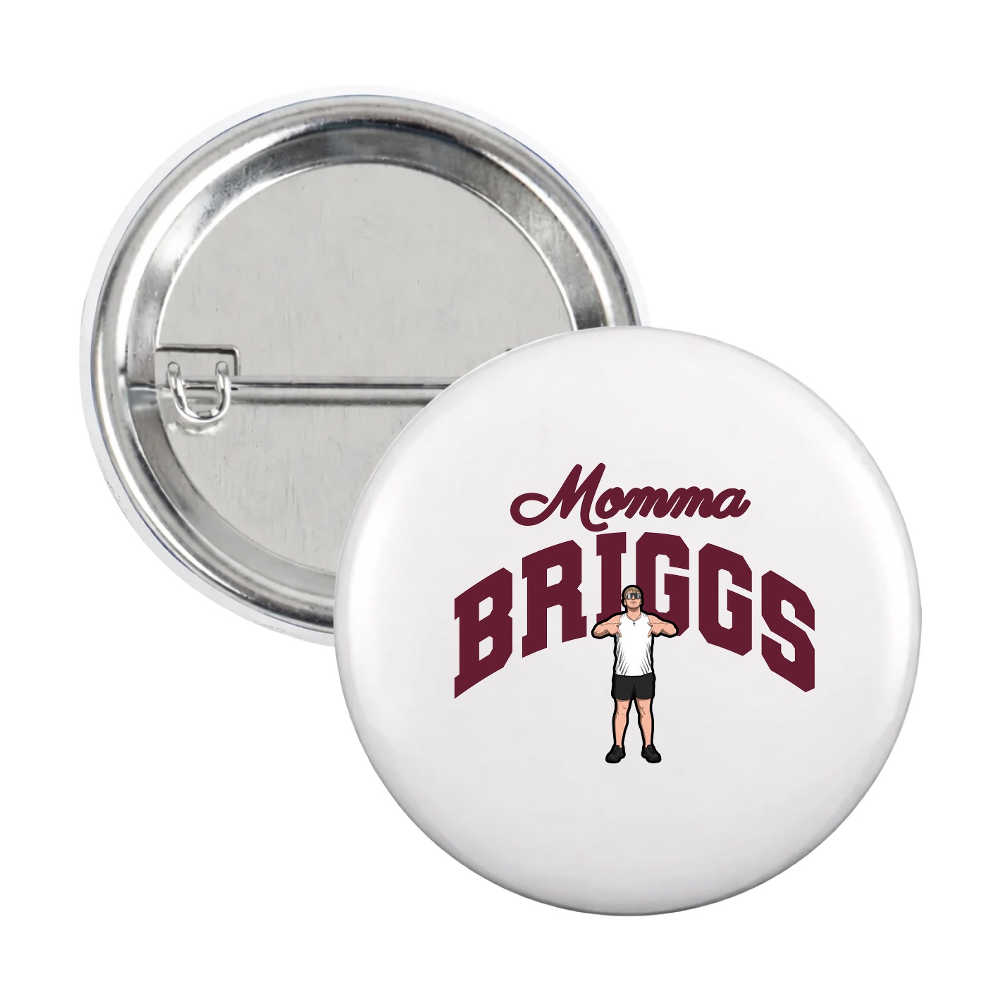 Game Day Button — Mothers Day Arch in White