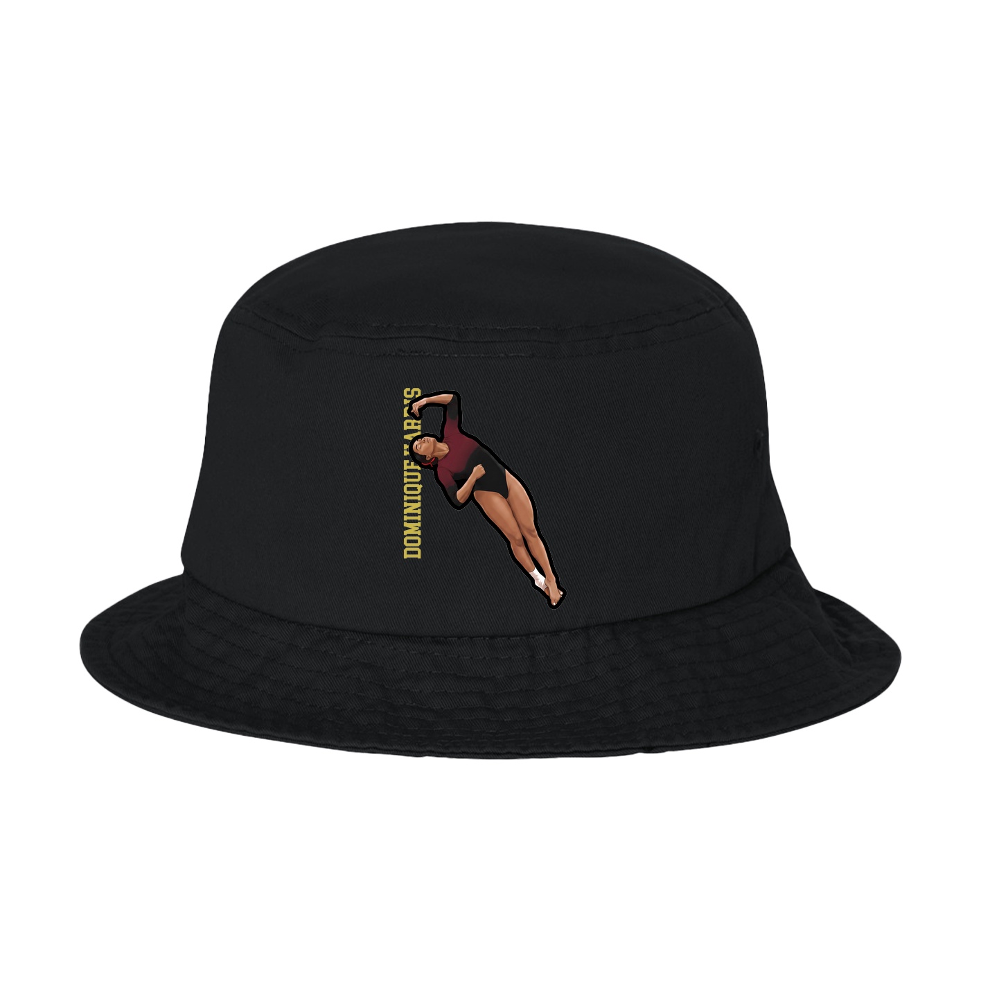 Bucket Cap — Name Vertical in Black
