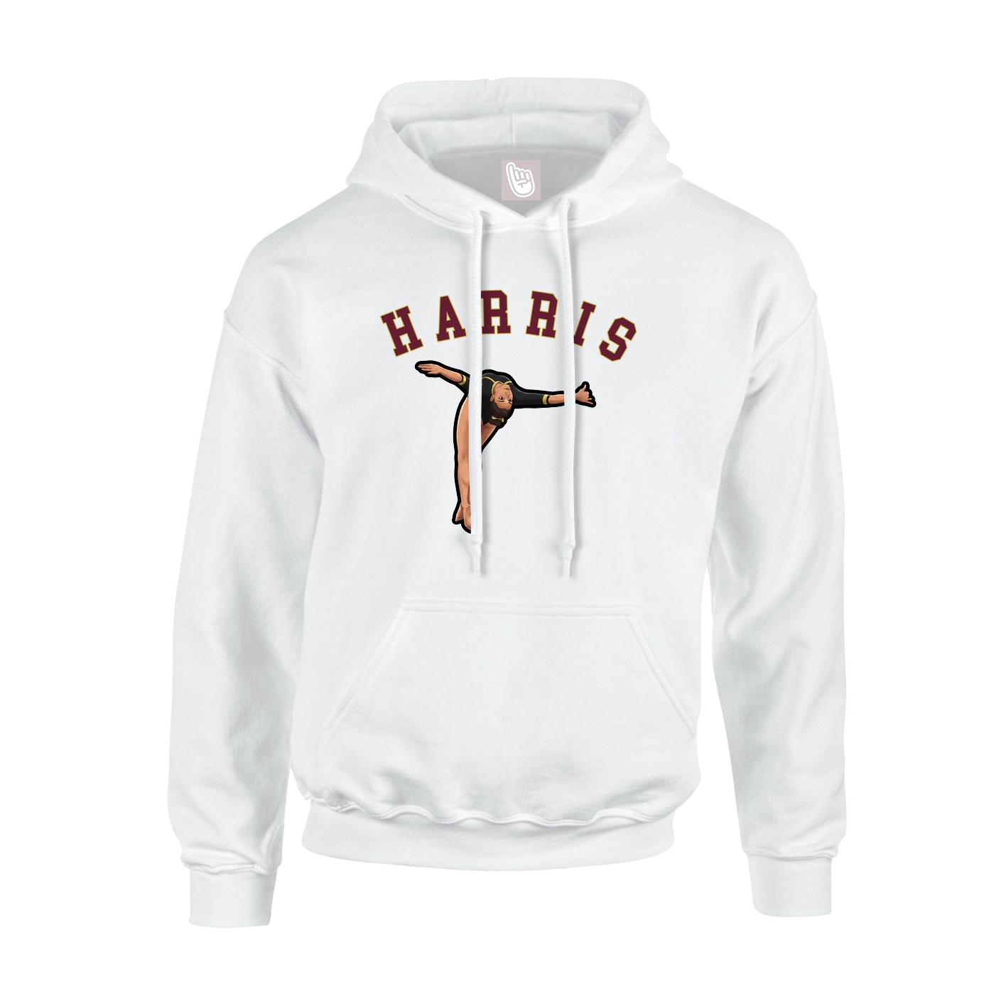 Youth Hoodie — Shirsey Arch in White