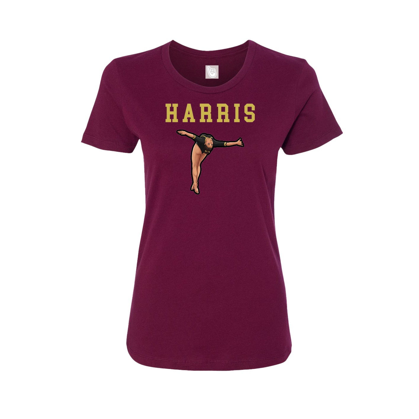 Fitted Women's Tee — Shirsey in Maroon
