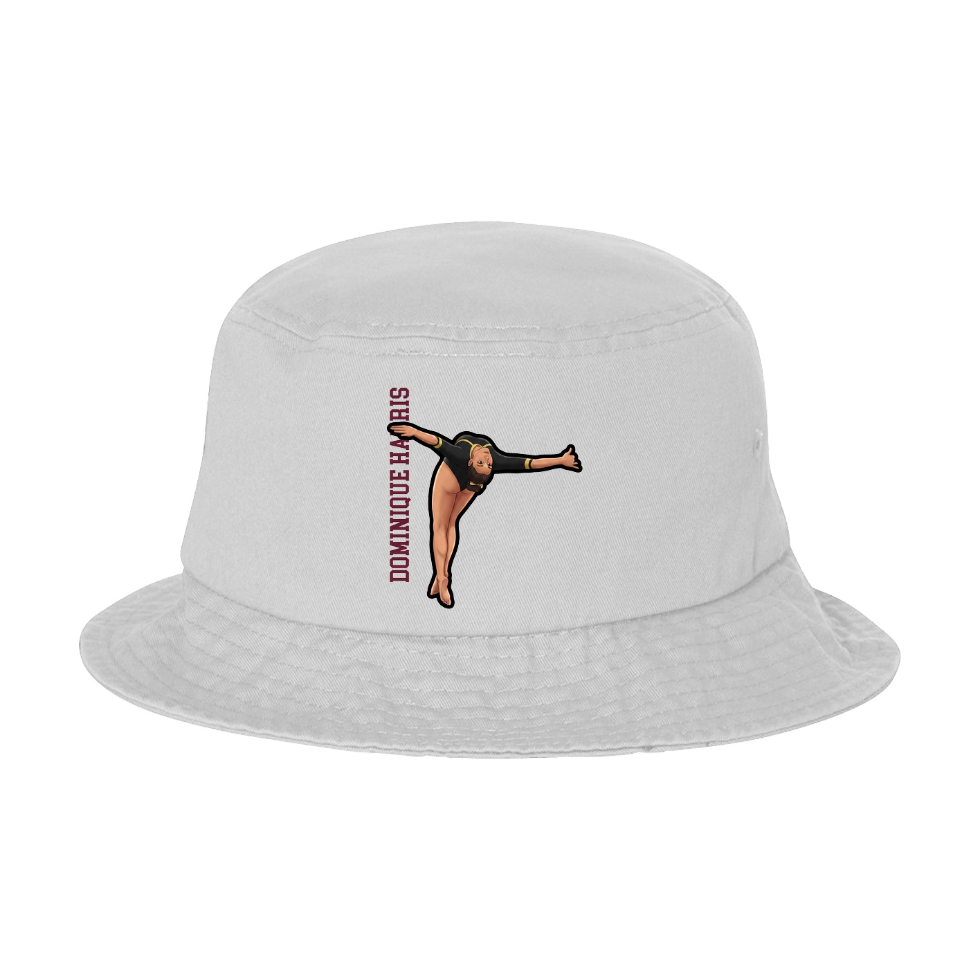 Bucket Cap — Name Vertical in White