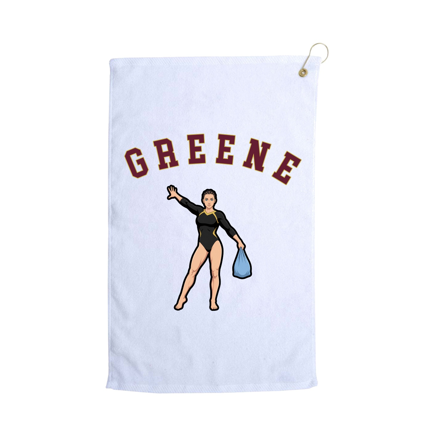Golf Towel — Shirsey Arch in White