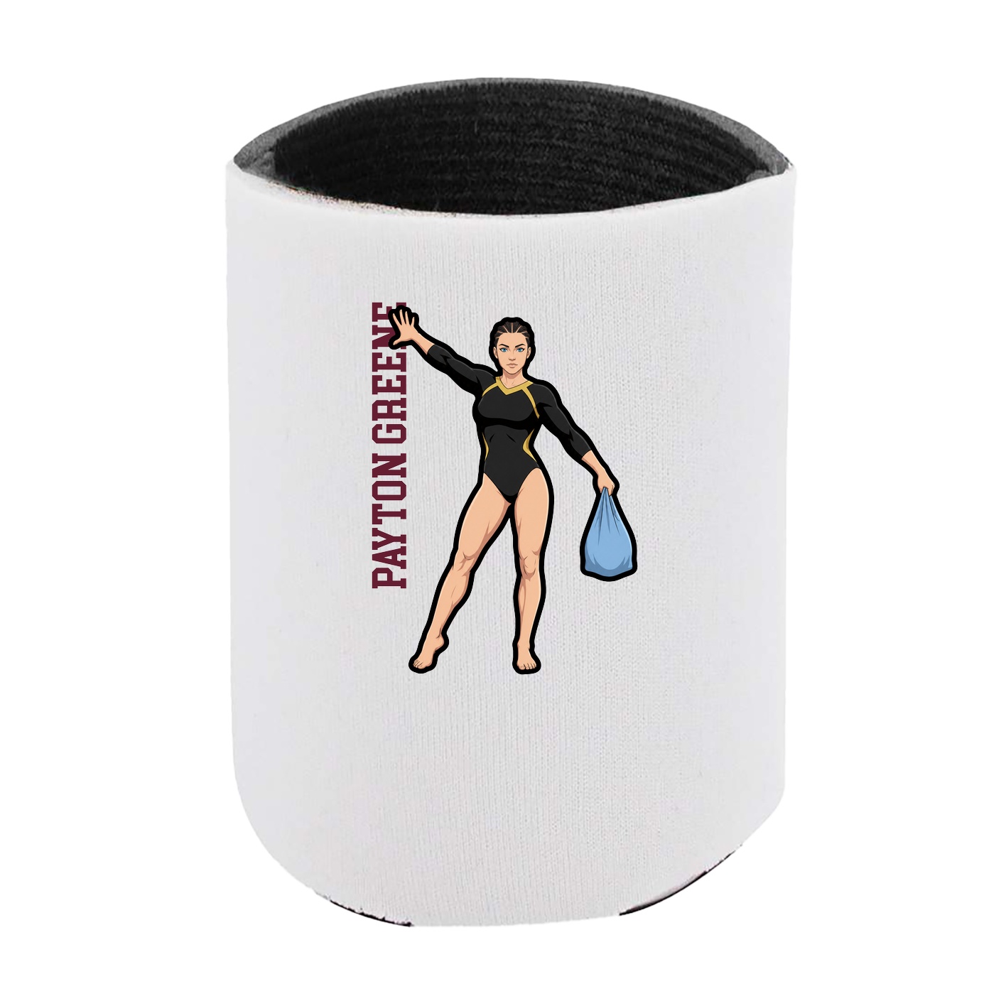 Can Holder — Name Vertical in White