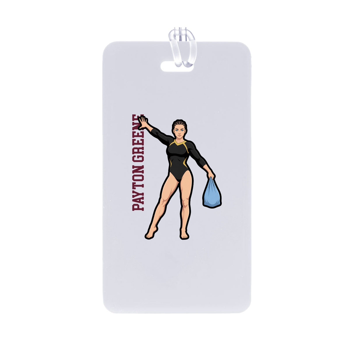 Bag Tag — Name Vertical in Classic