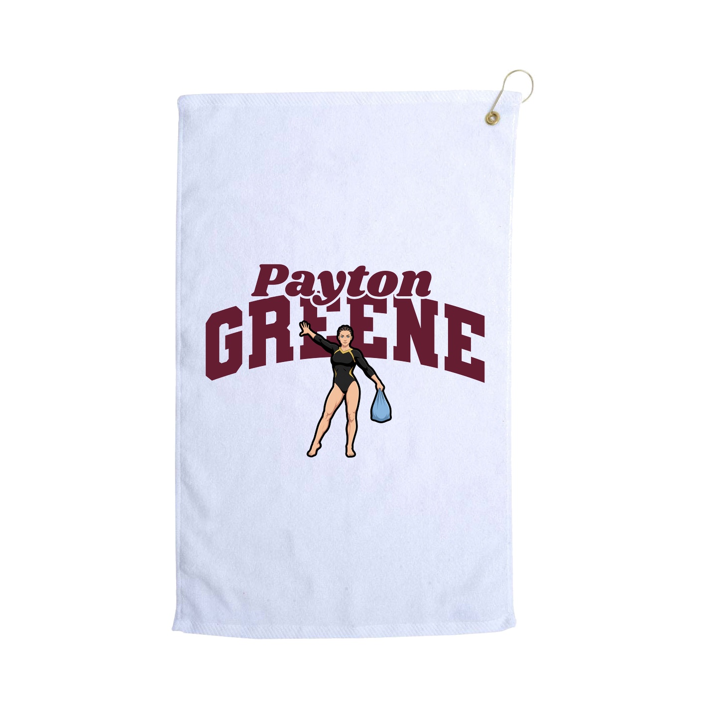 Golf Towel — Signature Arch in White