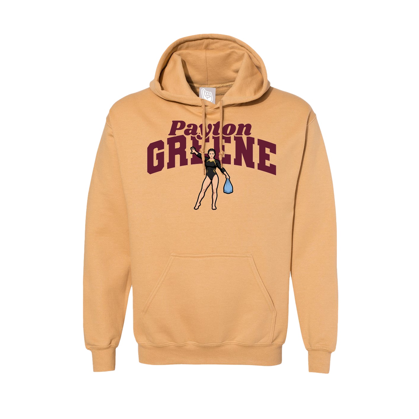 Hoodie — Signature Arch in Vegas Gold