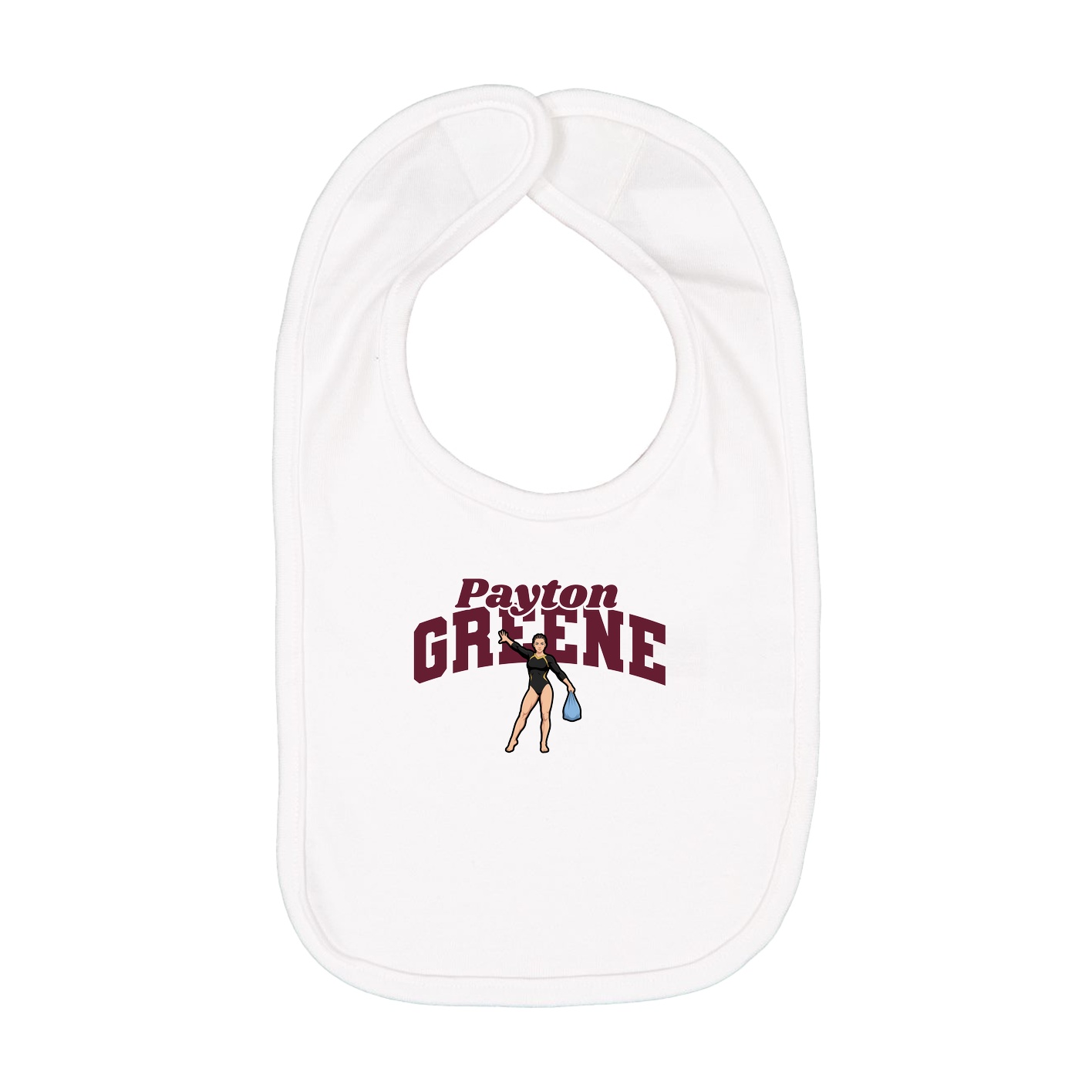 Infant Bib — Signature Arch in White