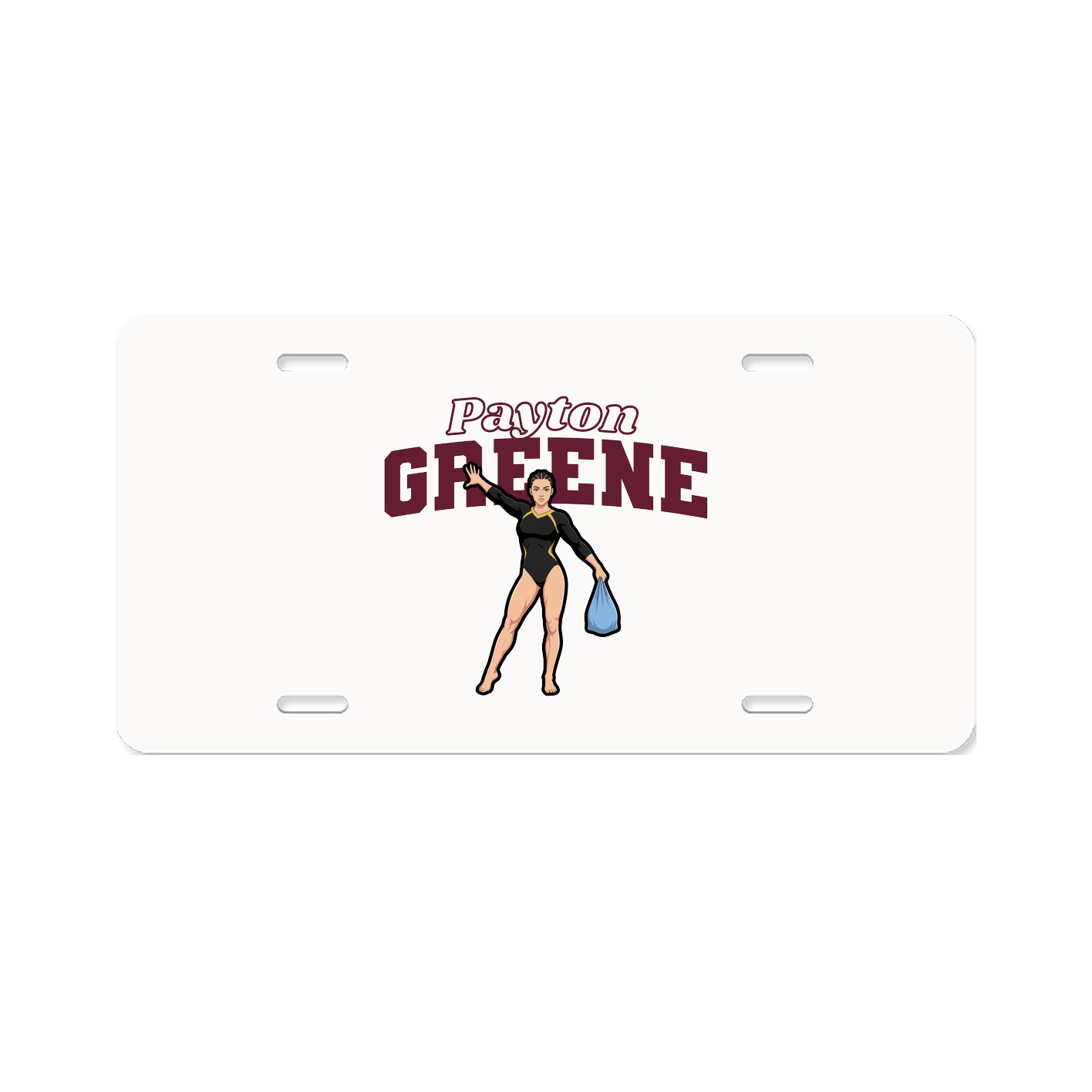 License Plate — Name Arch in Classic