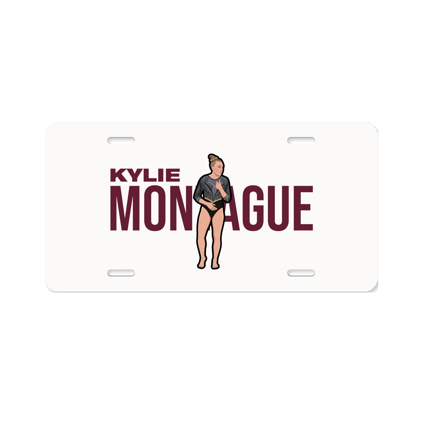 License Plate — Player Name in Classic