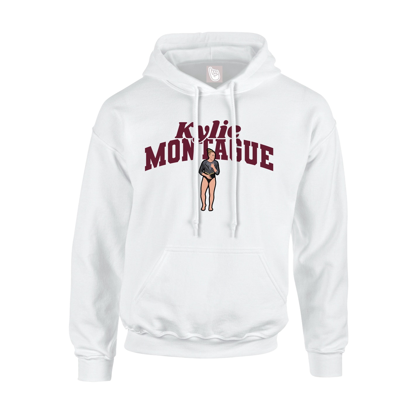 Youth Hoodie — Signature Arch in White