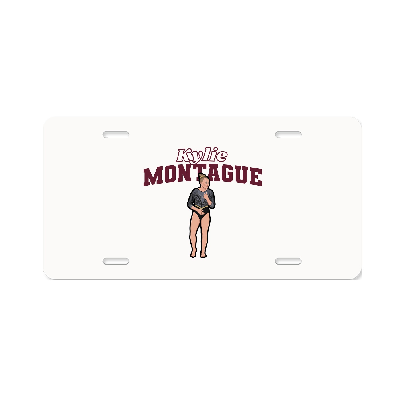 License Plate — Name Arch in Classic