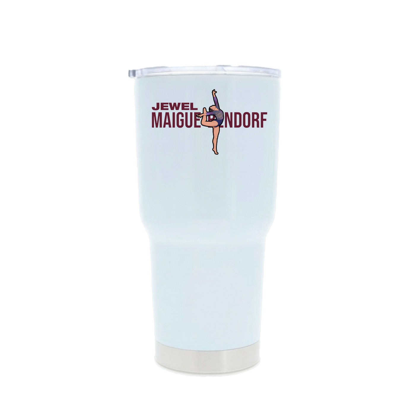 30oz Stainless Steel Tumbler — Player Name in White