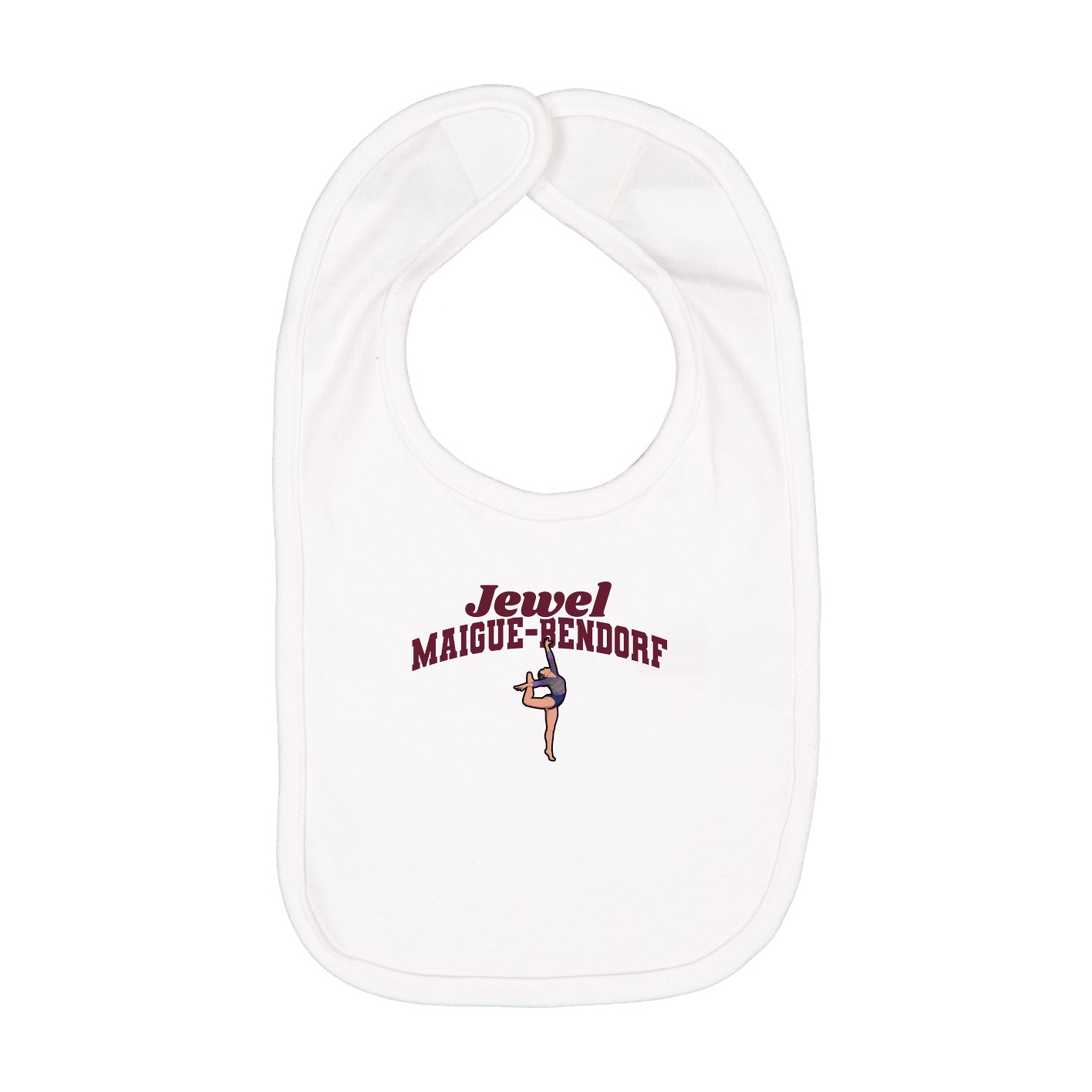 Infant Bib — Signature Arch in White