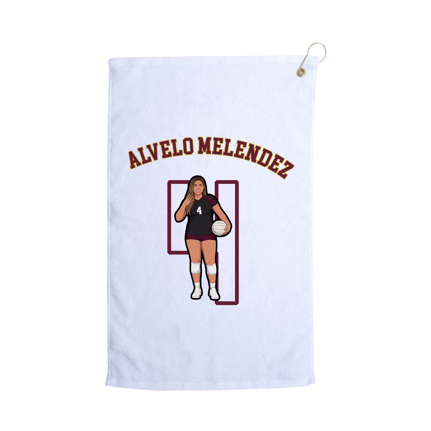 Golf Towel — Shirsey Arch in White